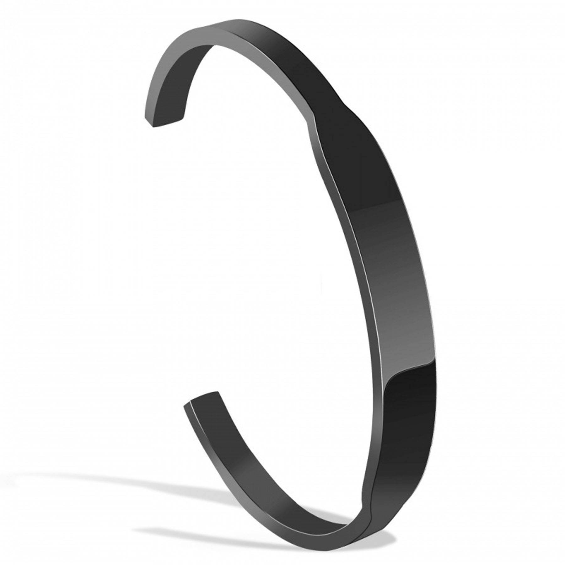 Titanium Steel Engraved Open Bracelet 3