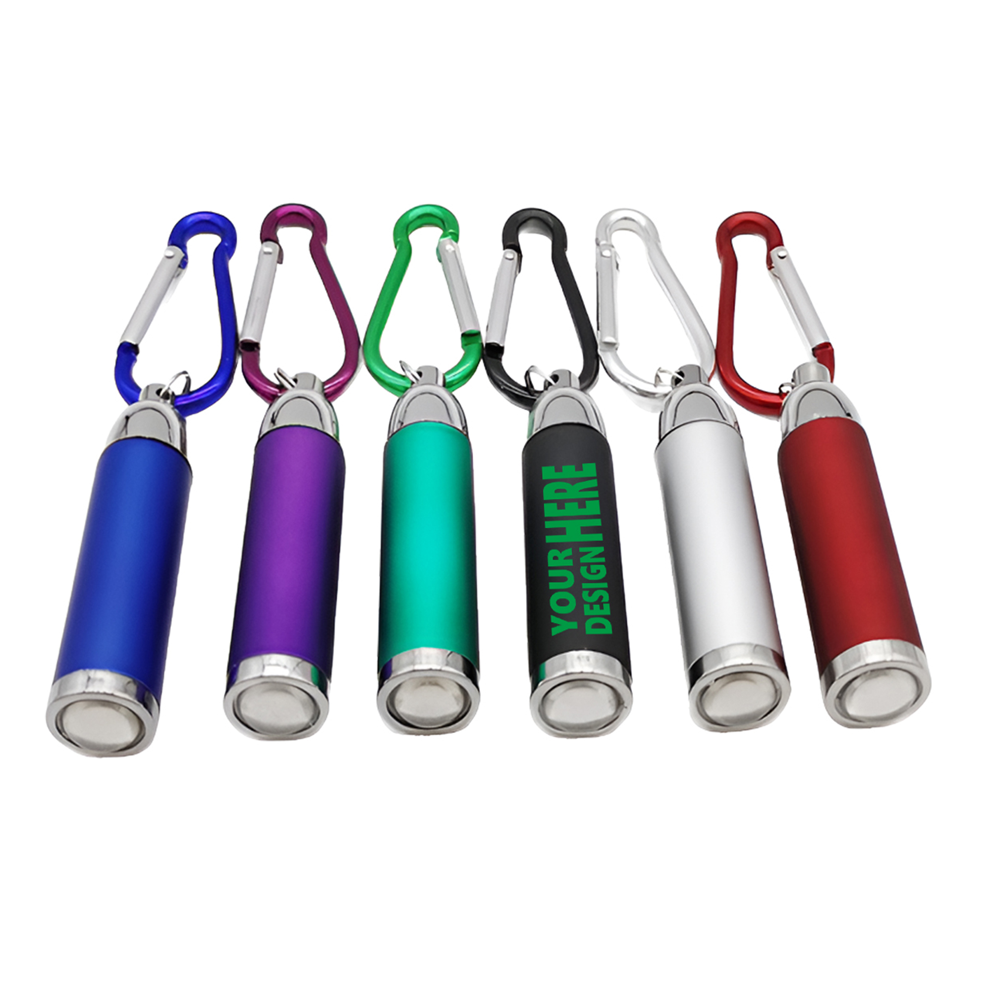 MOQ 50 Portable Mini LED Flashlight with Keychain 2