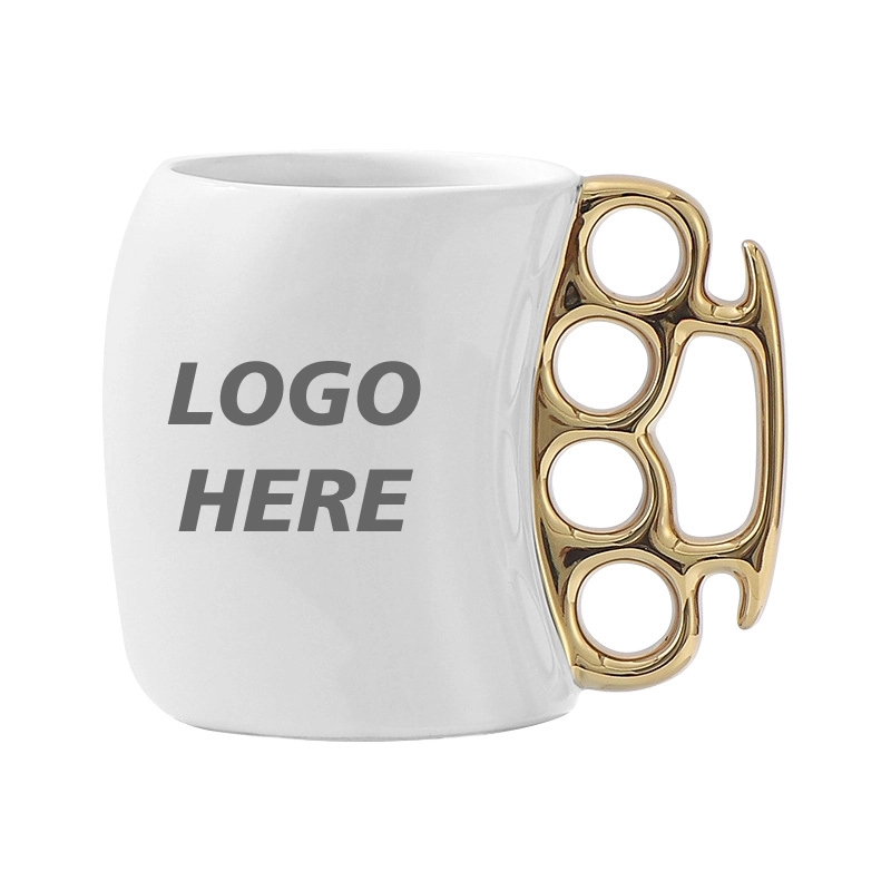Custom 13.5 oz Fisticup Ceramic Knuckleduster Mug 6