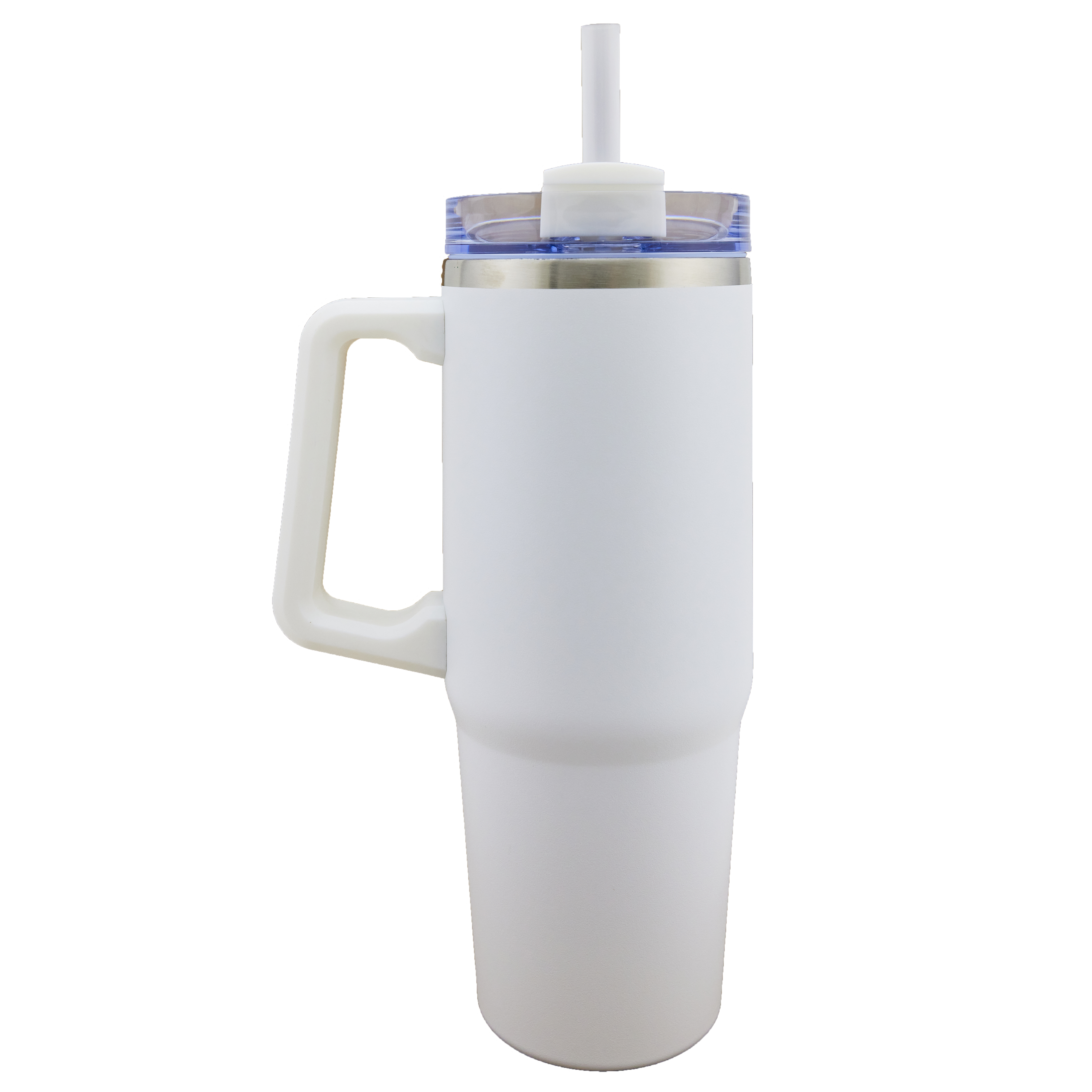 Newport 30 Oz. Double wall Stainless Steel Vacuum Insulated Tumbler w/Handle and Straw 6