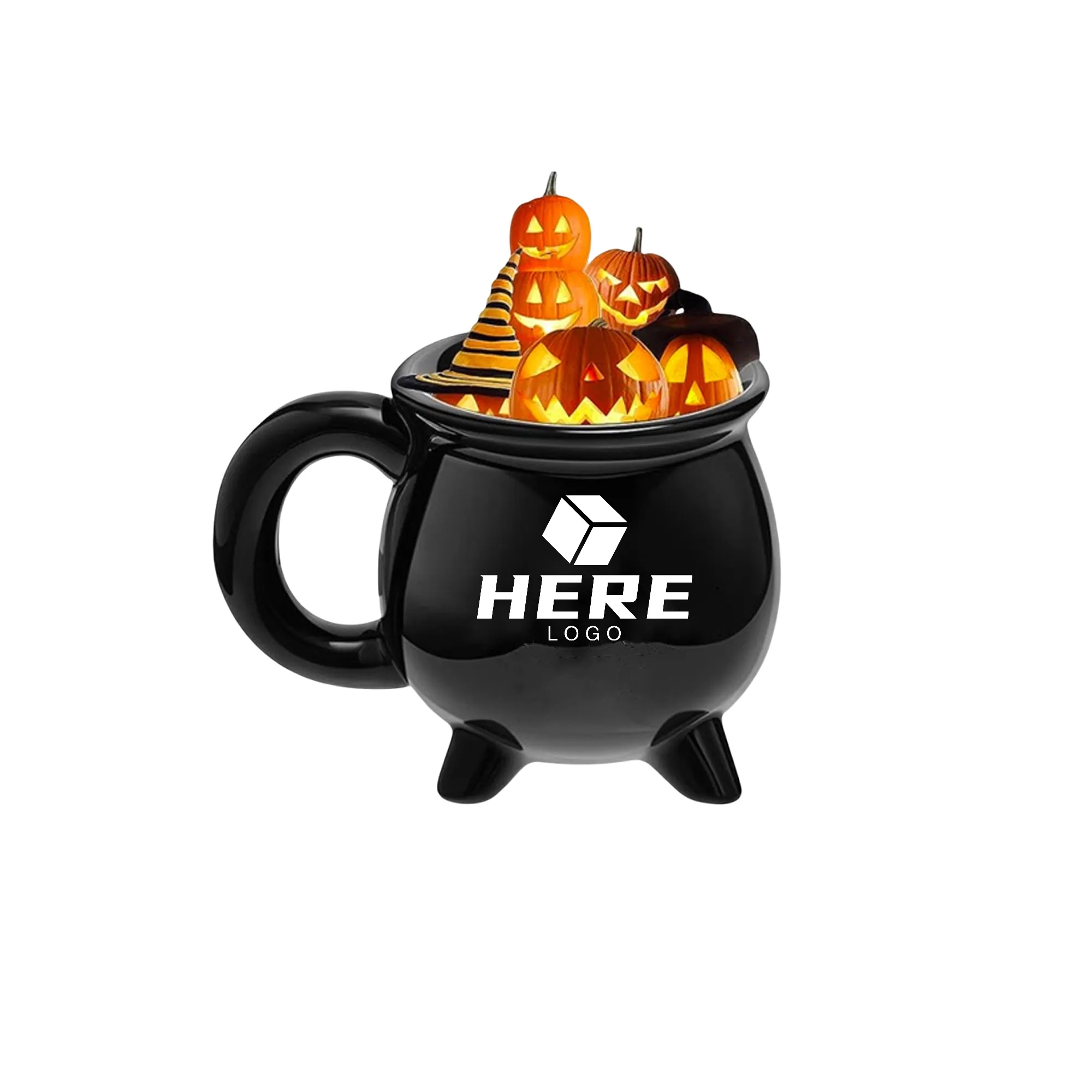 Witches Brew Cauldron Stoneware Mug 2