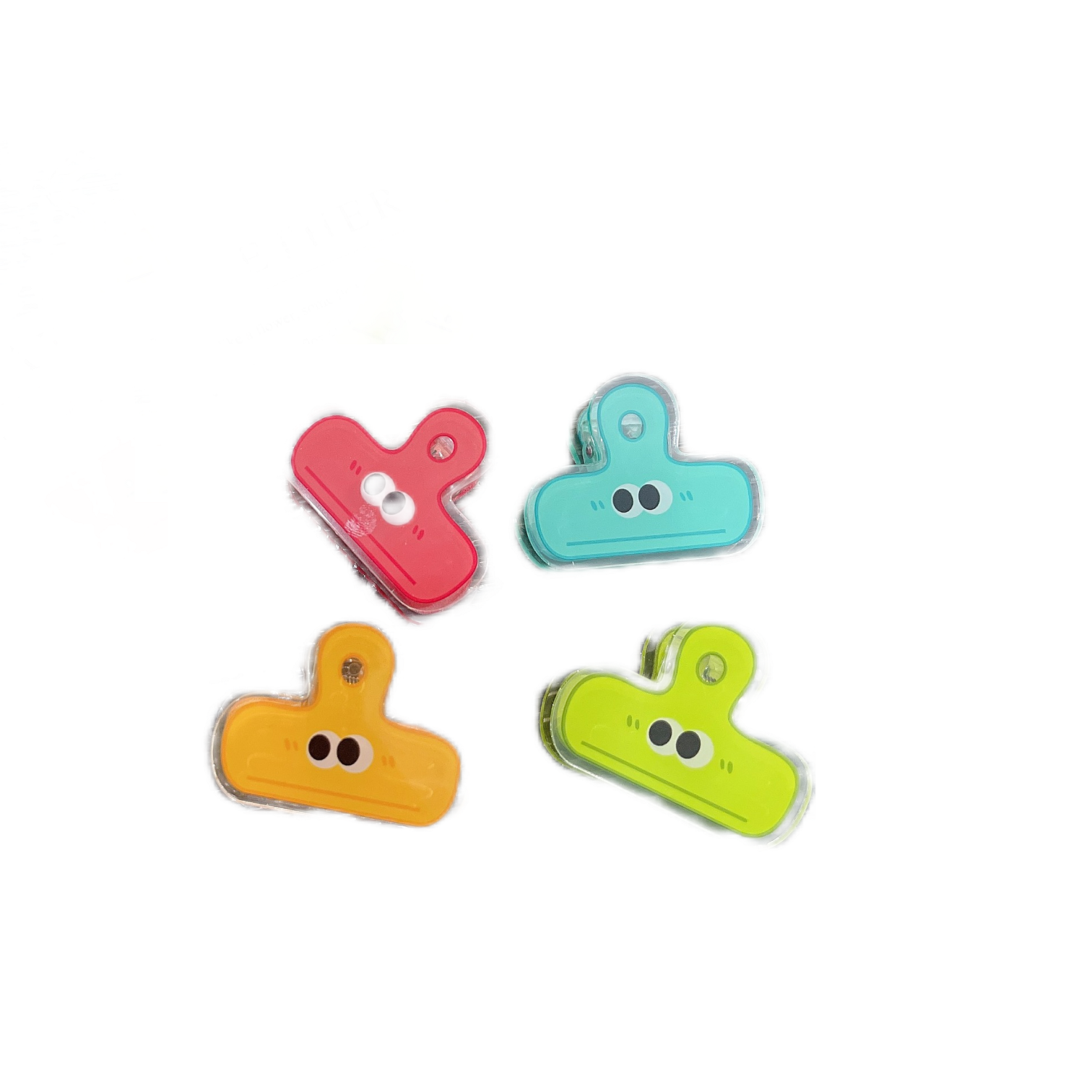 Cartoon Face Acrylic Paper Clip, promotional clip with logo imprint 4