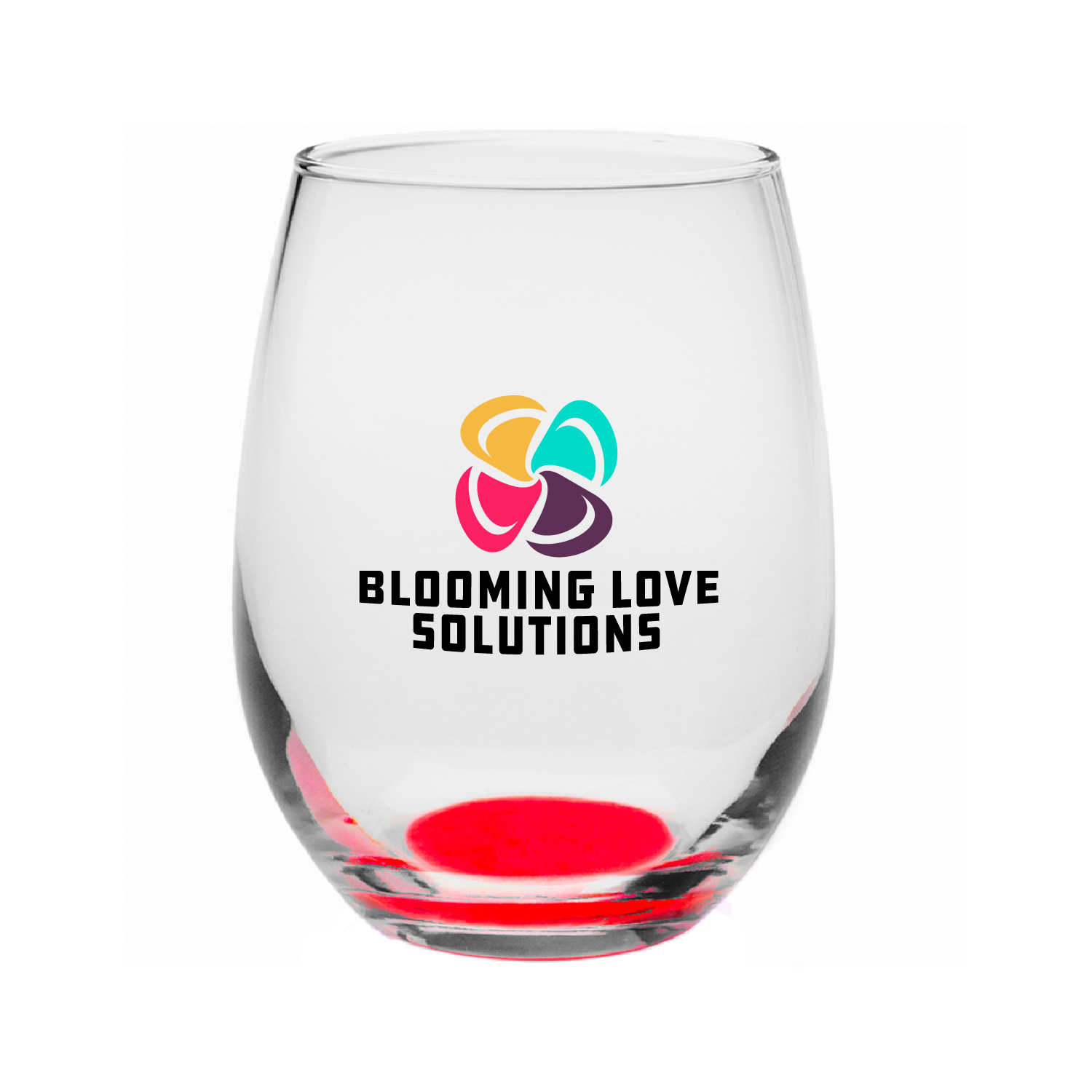 9 oz. Tulip Stemless Wine Glass (Full Color Imprint) 5