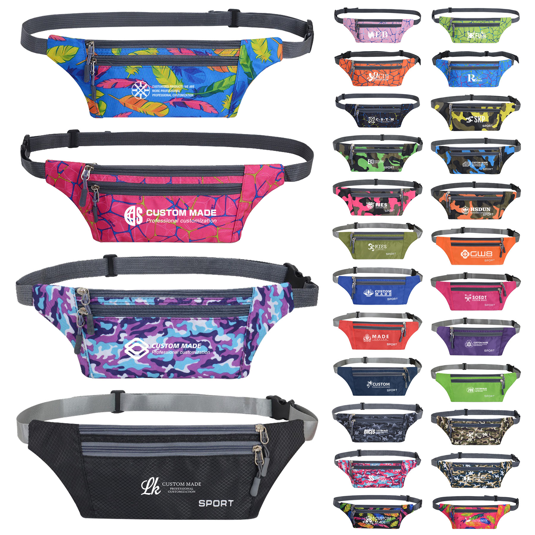 Custome Full Color Printed Fanny Pack 27