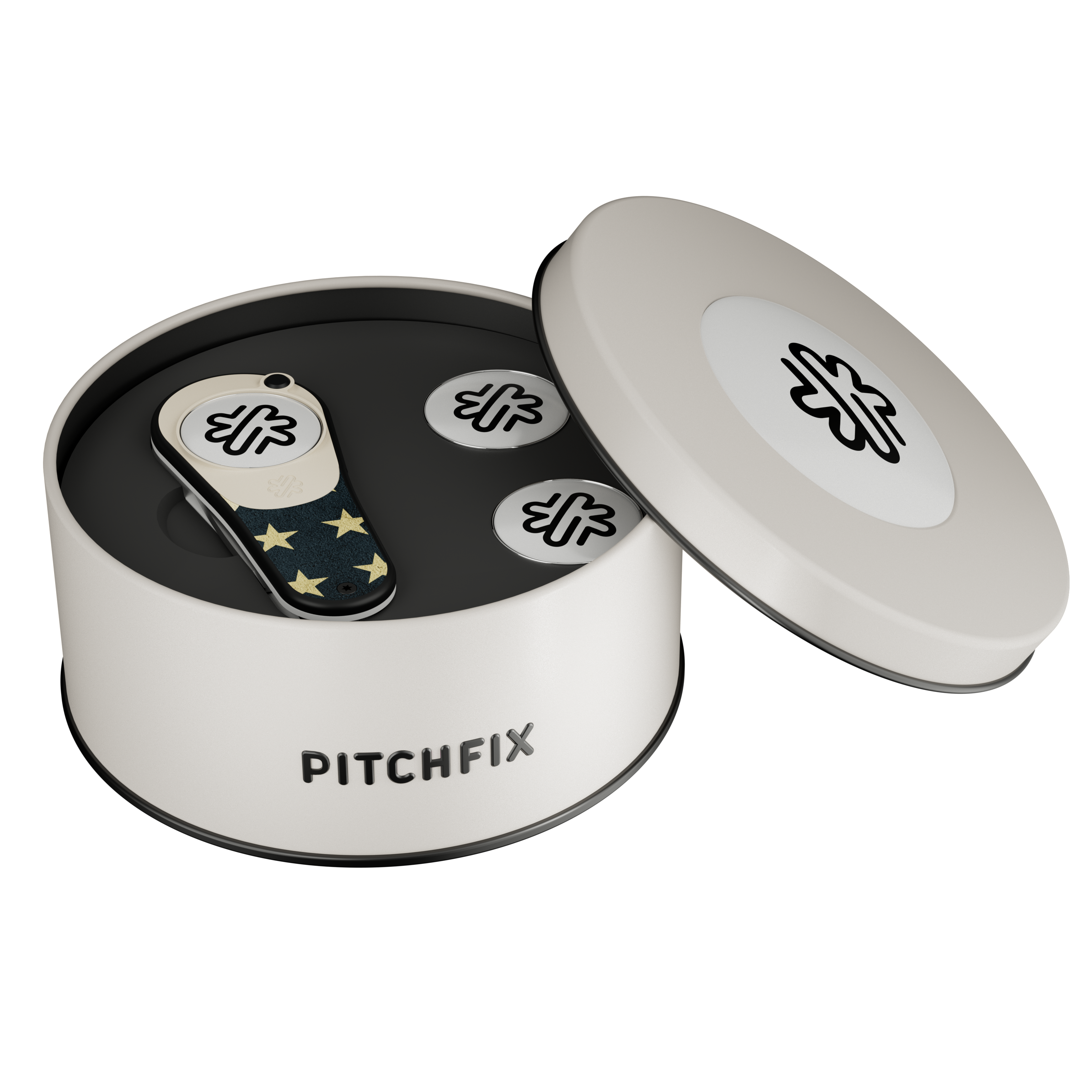 Pitchfix Ultima Golf Divot Tool in Round Tin 6