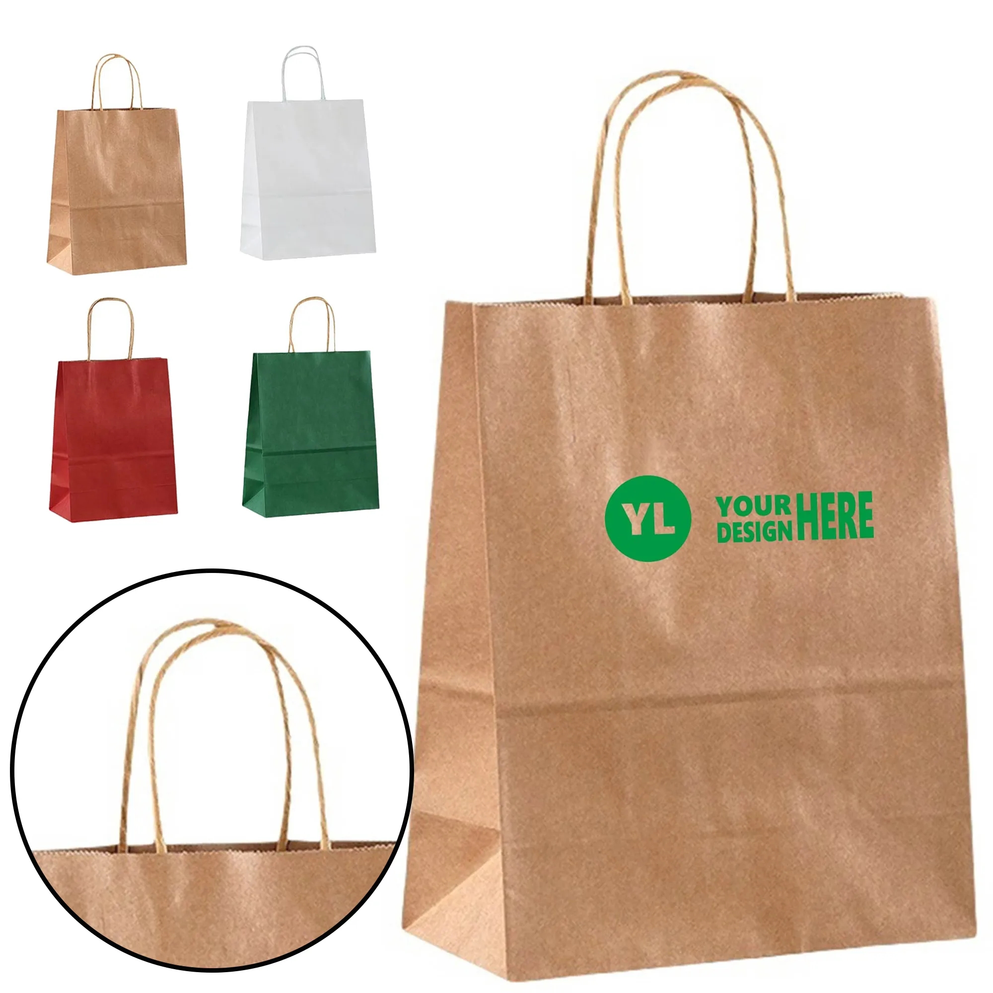 Kraft Paper Brown Eco Shopping Bag 2