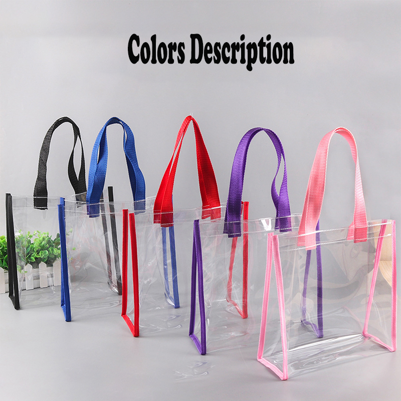 Reusable PVC Clear Tote Bag 7
