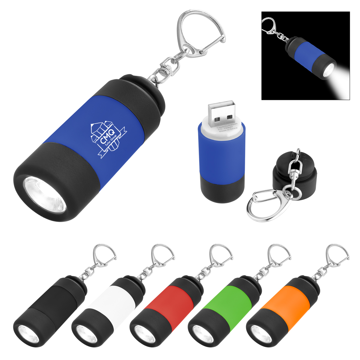 Rechargeable LED Light Key Chain 1