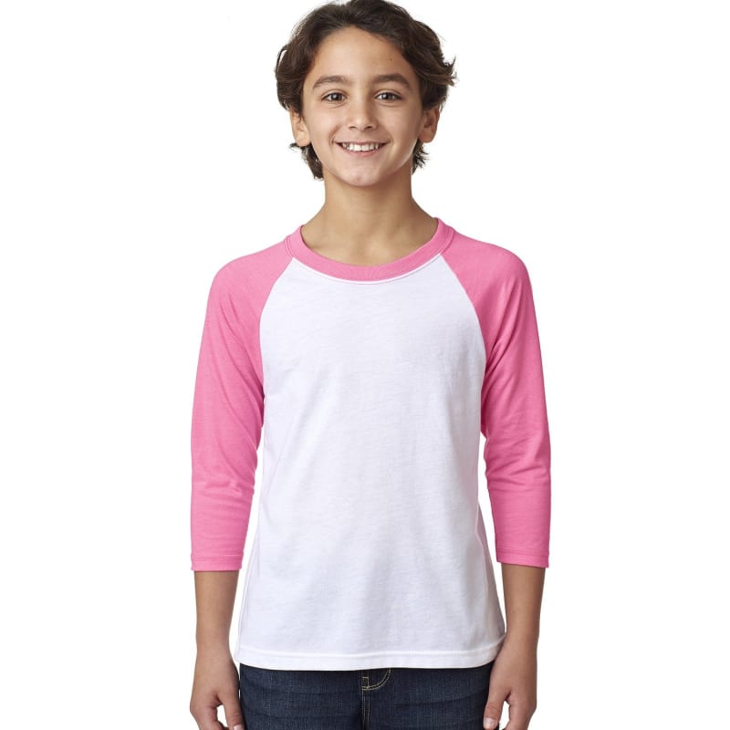 Next Level Apparel Youth CVC 3/4-Sleeve Raglan 16