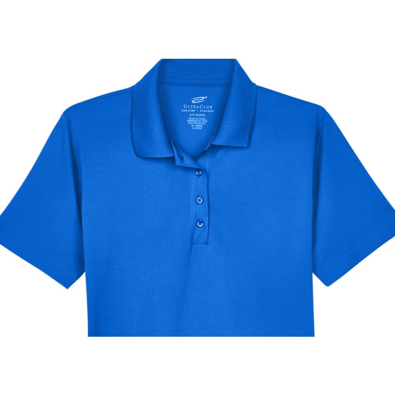 UltraClub Ladies' Cool & Dry 8-Star Elite Performance Interlock Polo 60