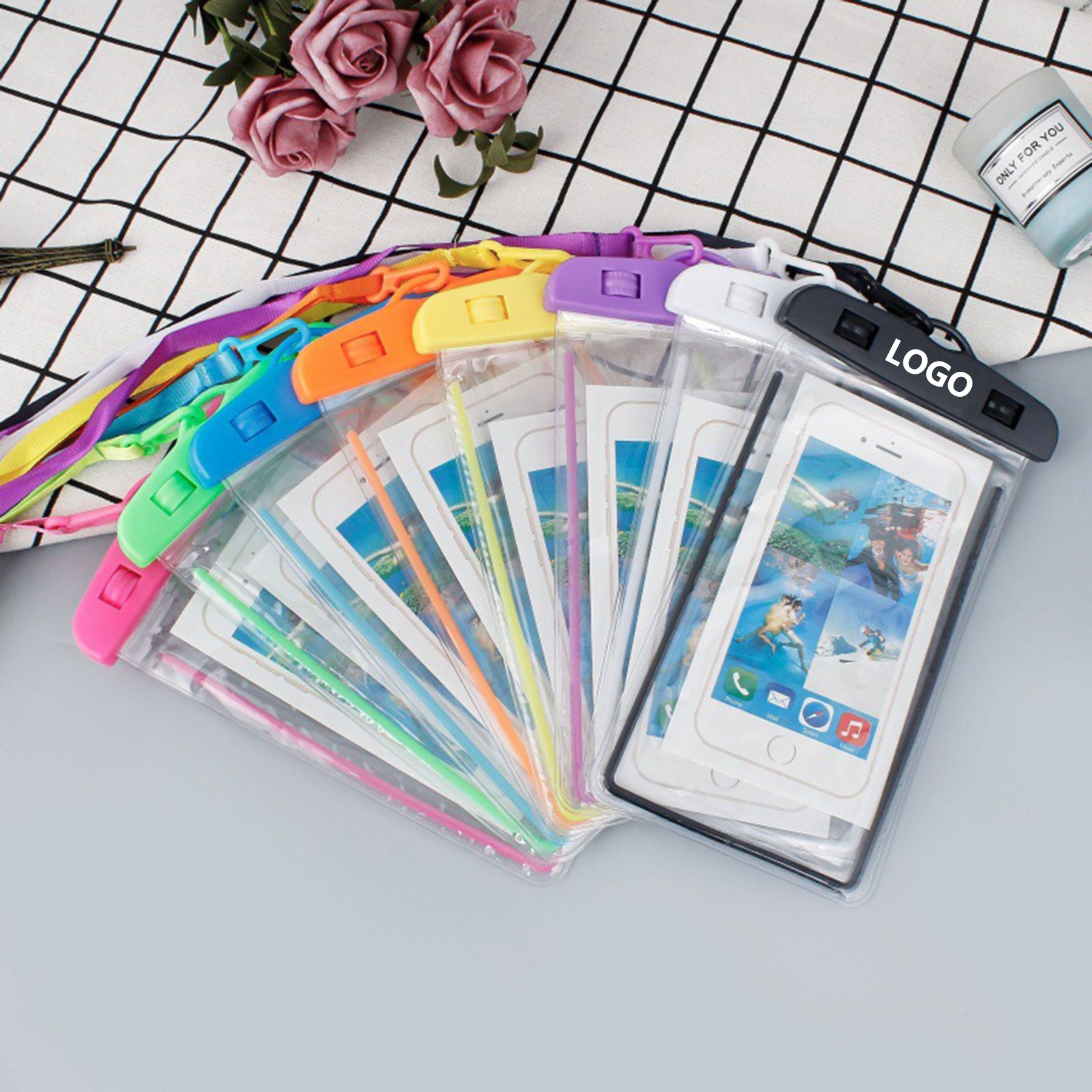 PVC Waterproof Phone Pouch With Lanyard 5