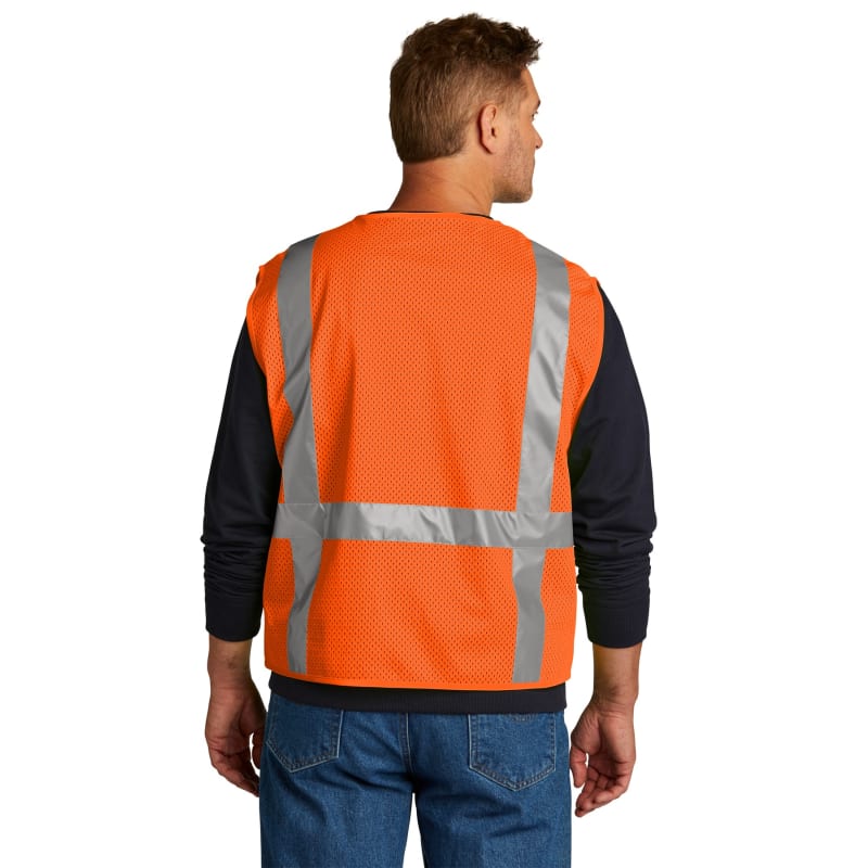 CornerStone ANSI 107 Class 2 Mesh Six-Pocket Zippered Vest. 10
