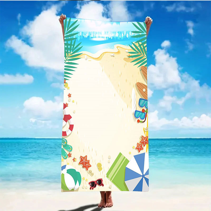 30" x 60" Sublimated Microfiber Beach Towel 3