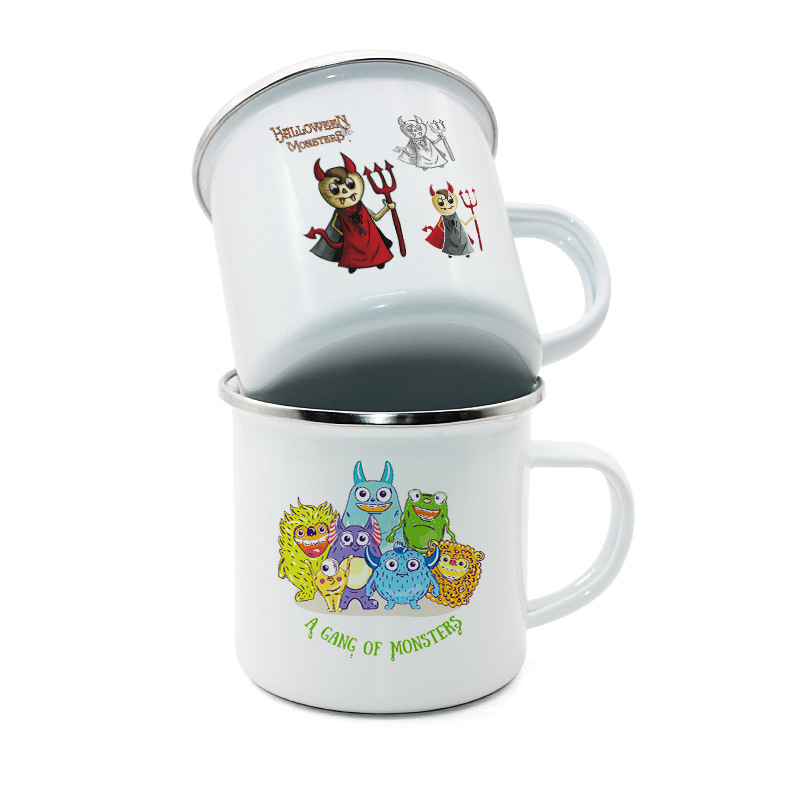 12 Oz. Custom Campfire Enamel Mugs 2