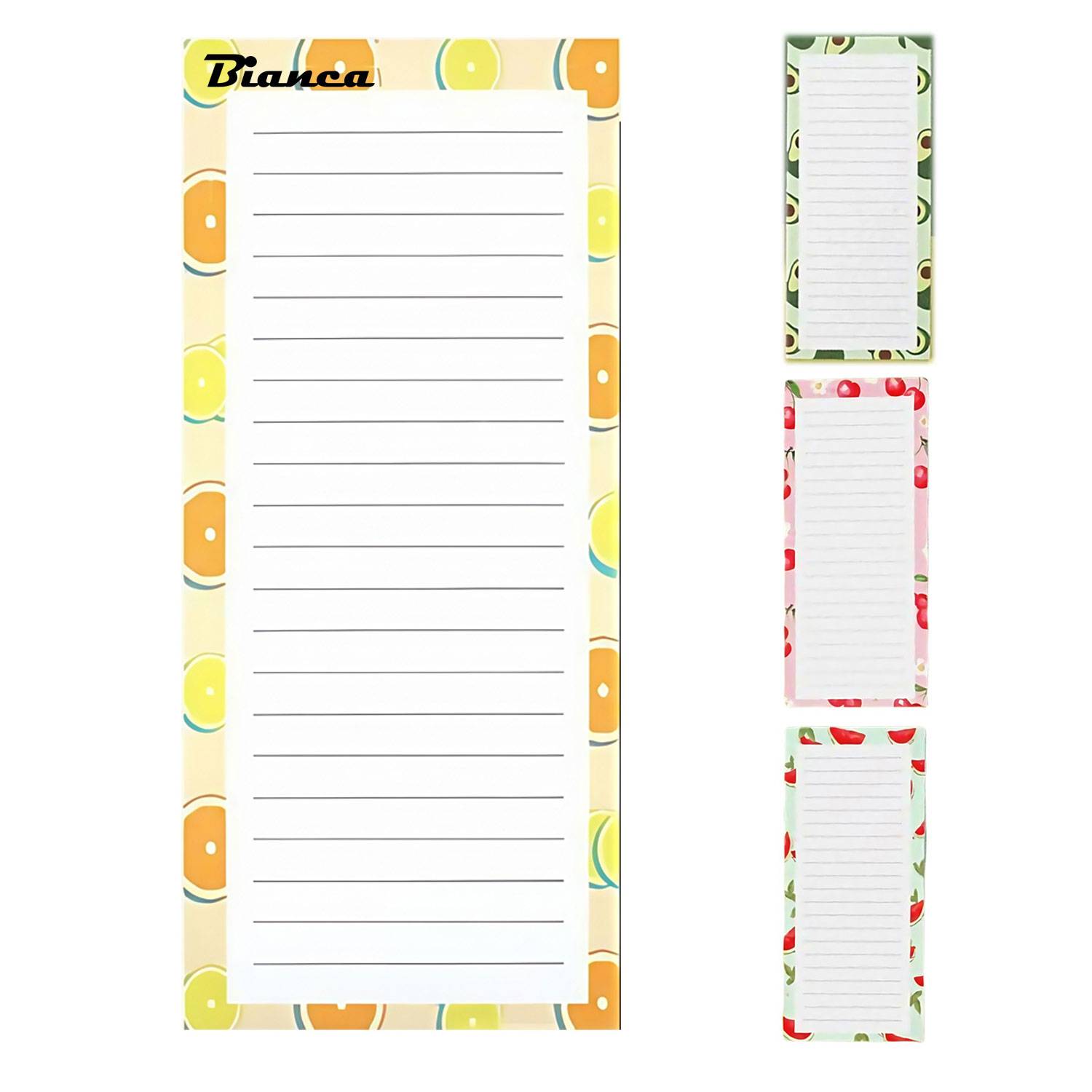 Fruit Design Magnetic Notepad Fridge Grocery Lists 5
