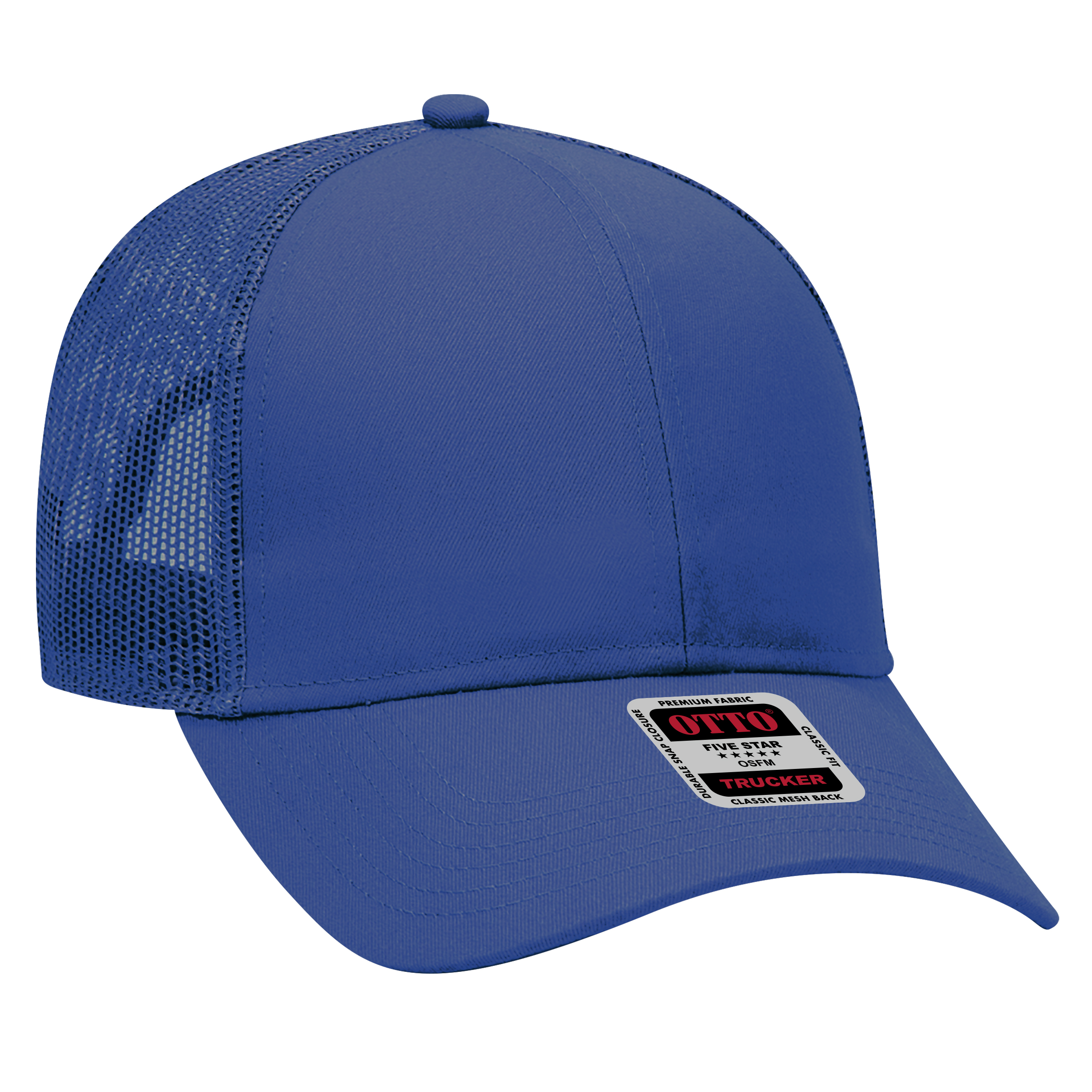 OTTO CAP® 6 Panel Mid Profile Mesh Back Trucker Hat 22