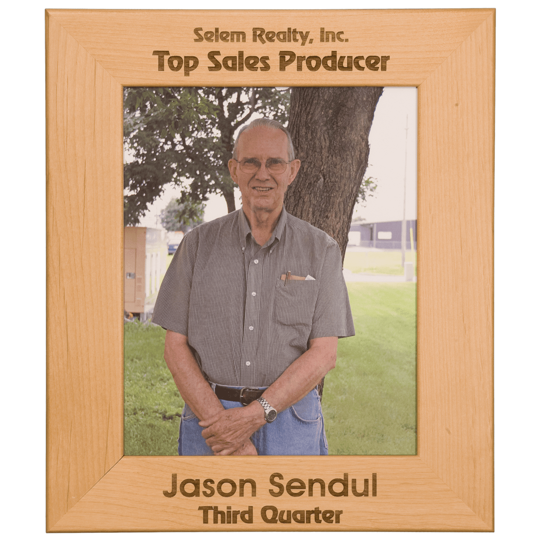 8 1/2" x 11" Genuine Red Alder Picture Frame 2