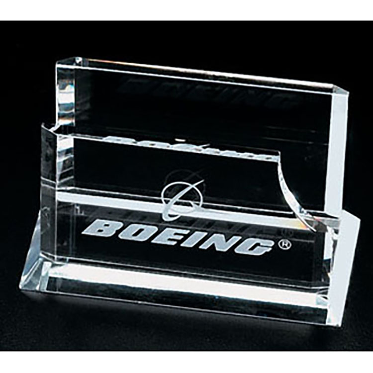 OPTICAL CRYSTAL BUSINESS CARD HOLDER 1