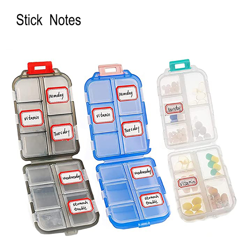 10 Grids Pill Cases Portable Travel Pill Organizer Box 9