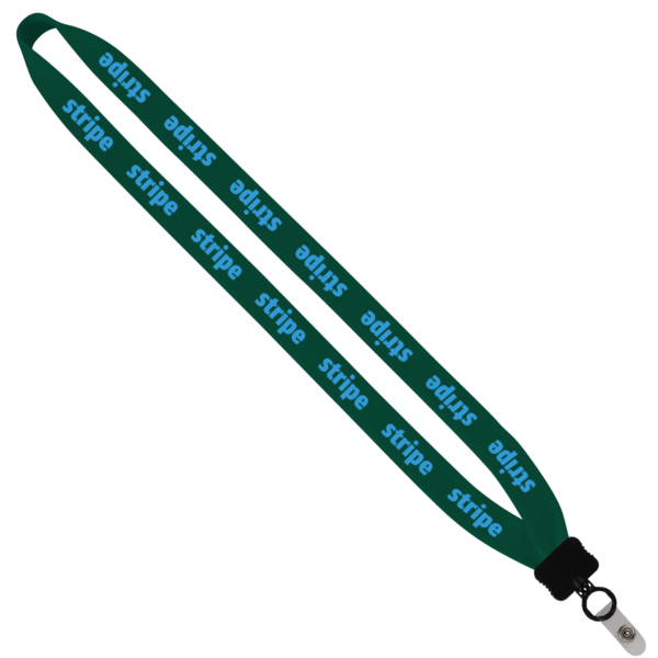 3/4" Cotton Lanyard with Plastic Clamshell & O-Ring 6