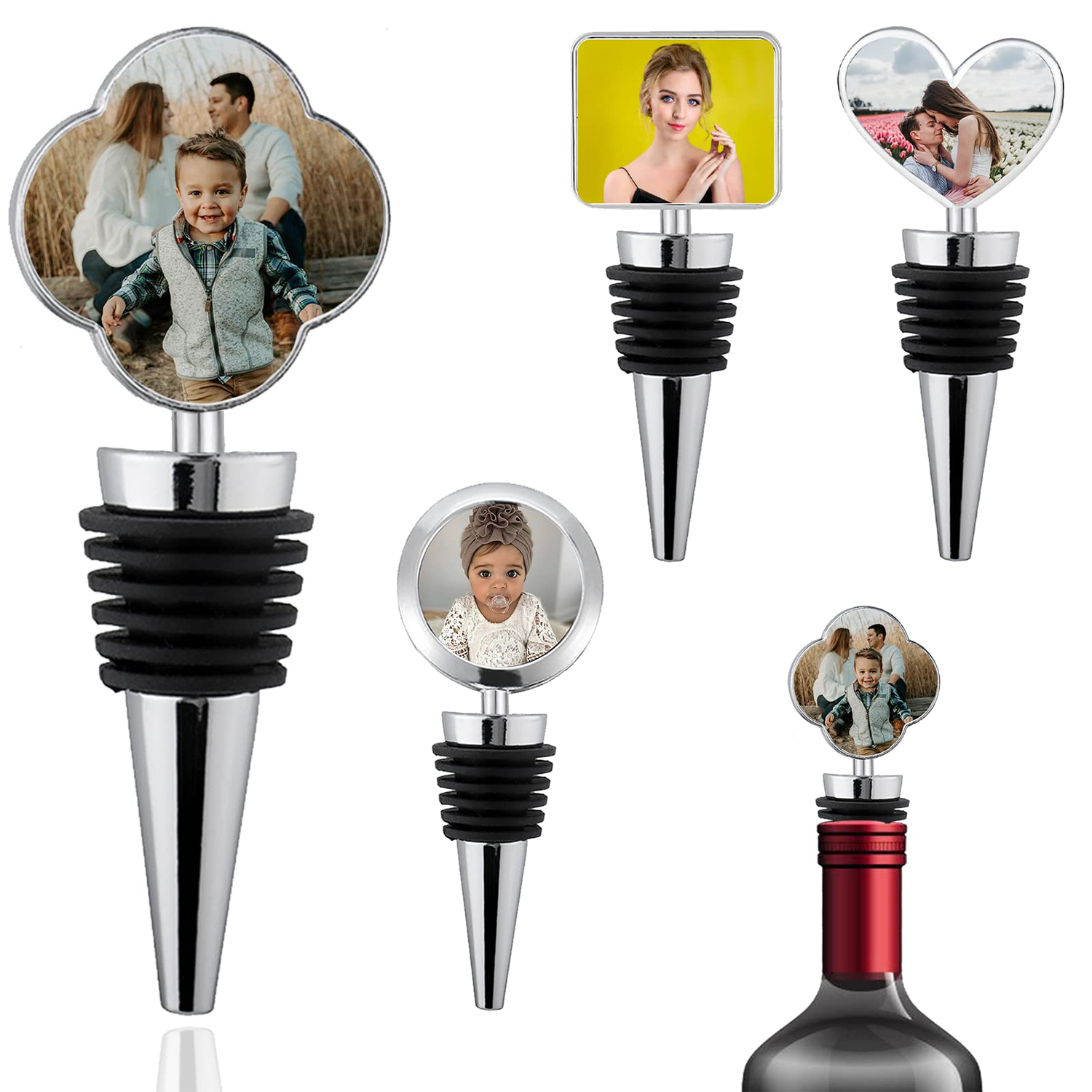 Full Color Metal Savor Wine Bottle Stopper 2