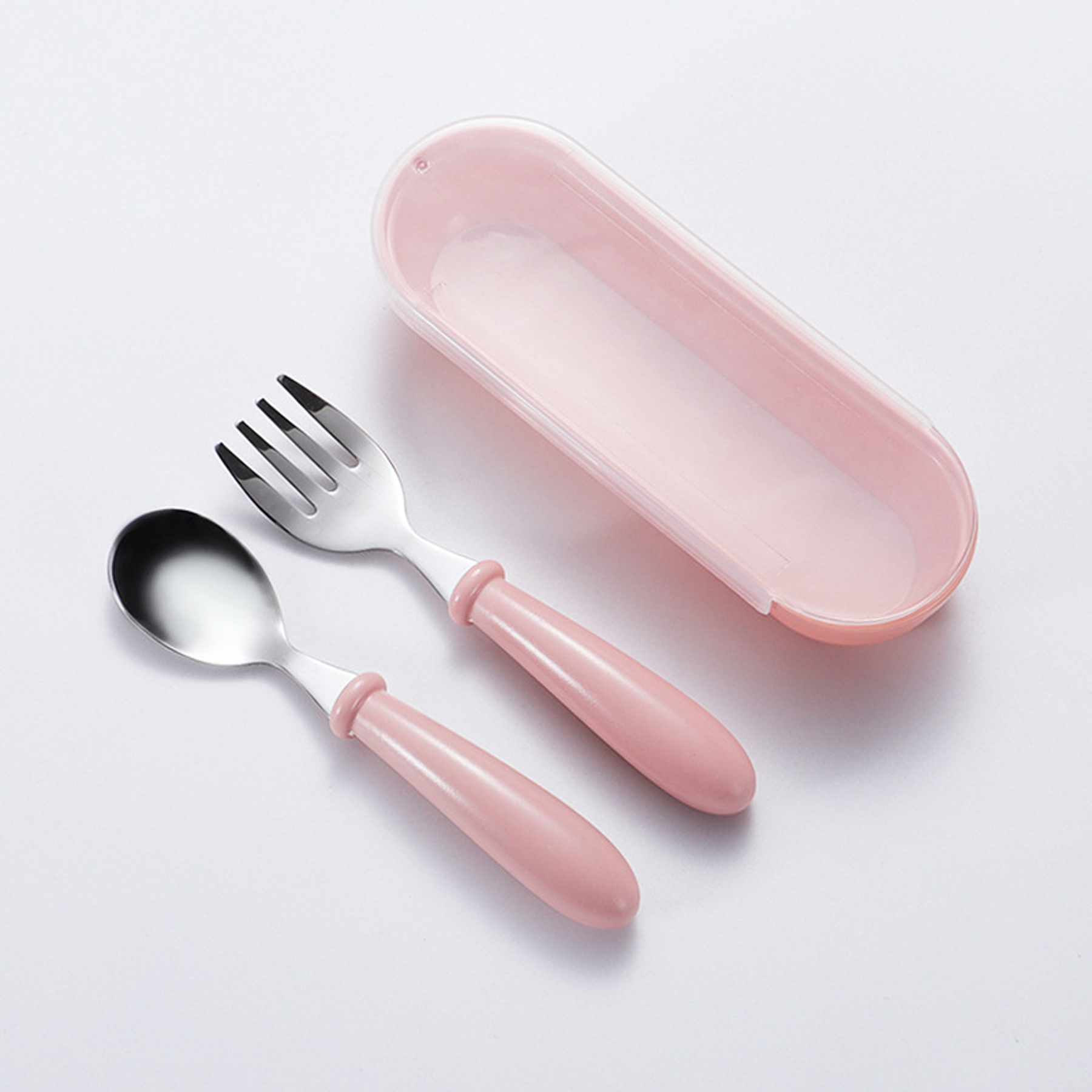 Stainless Steel Baby Spoon and Fork Set 4