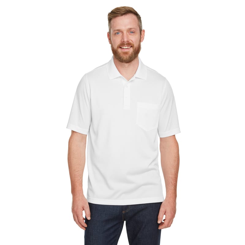 Harriton Men's Advantage Snag Protection Plus IL Pocket Polo 3
