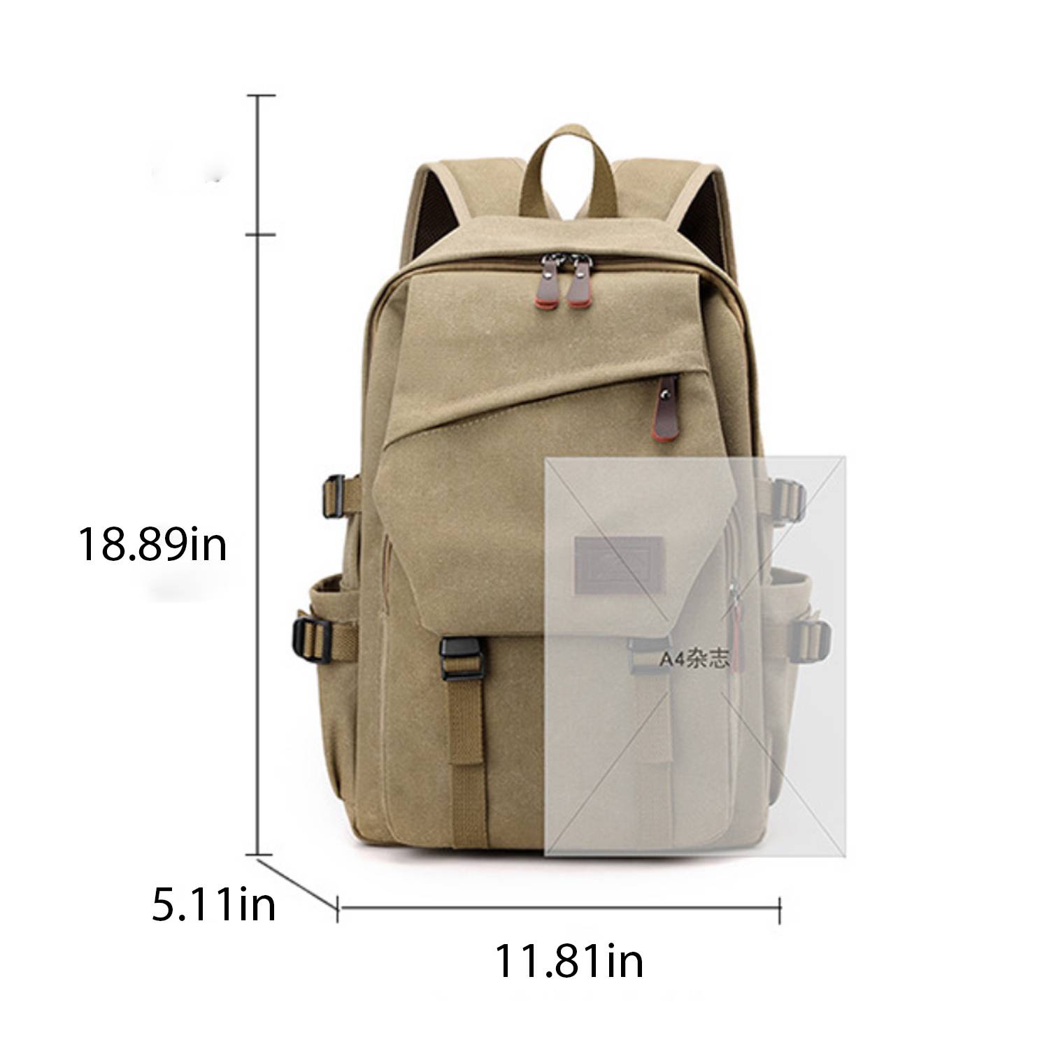 Canvas Leisure Outdoor Men's Travel Backpack 5