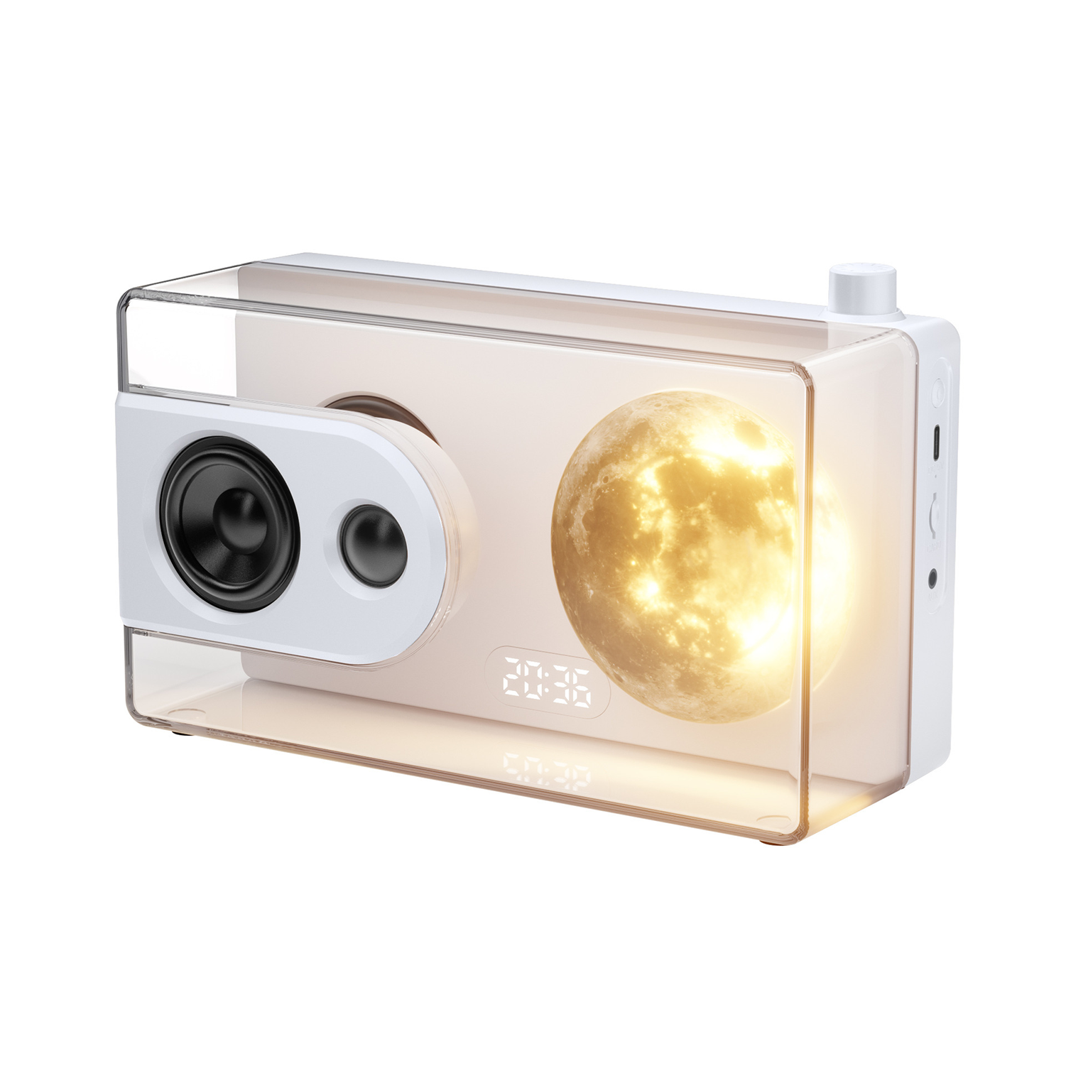 Moon-light Transparent Wireless Bluetooth Speaker 4