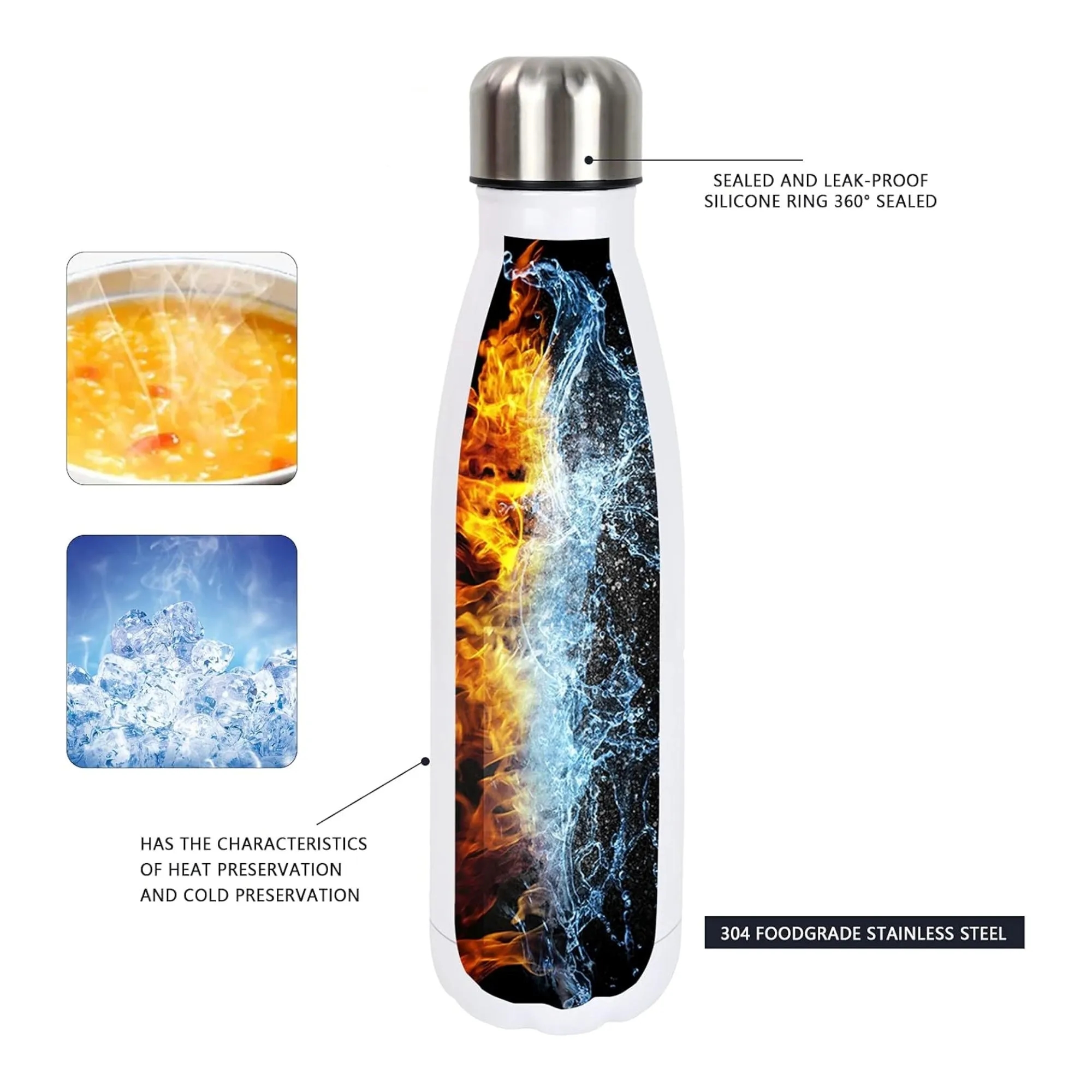 17oz Cola Shaped Stainless Steel Thermal Cup 2