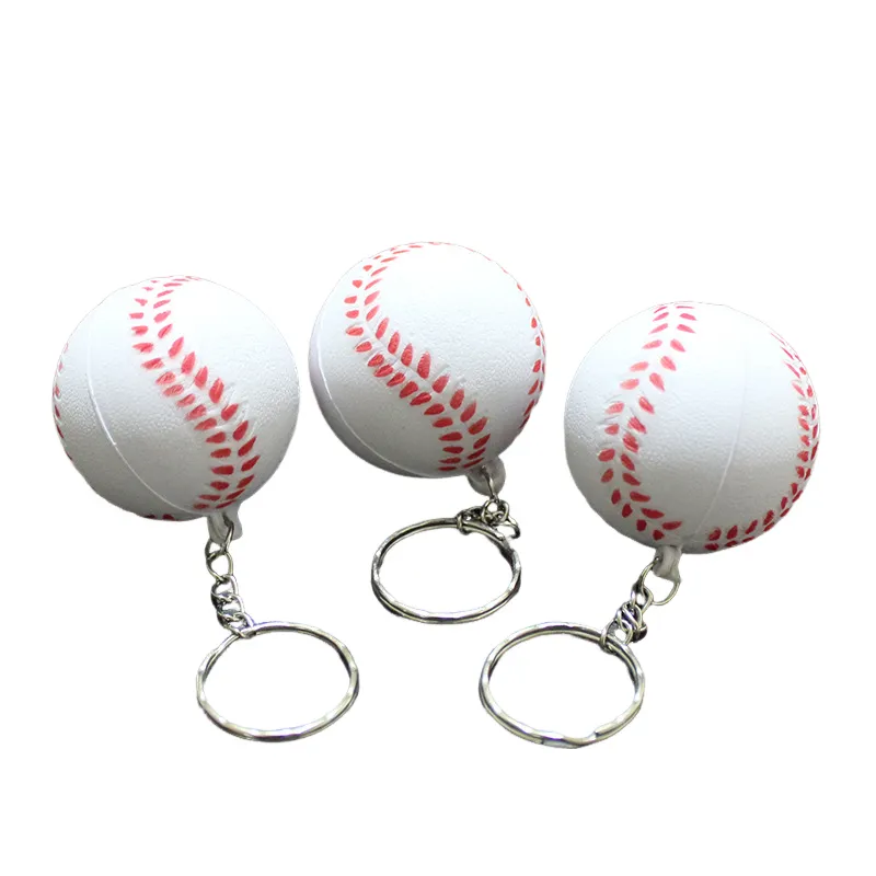 3.55 Inch Foam Sports Ball Keychain Compact and Portable 5