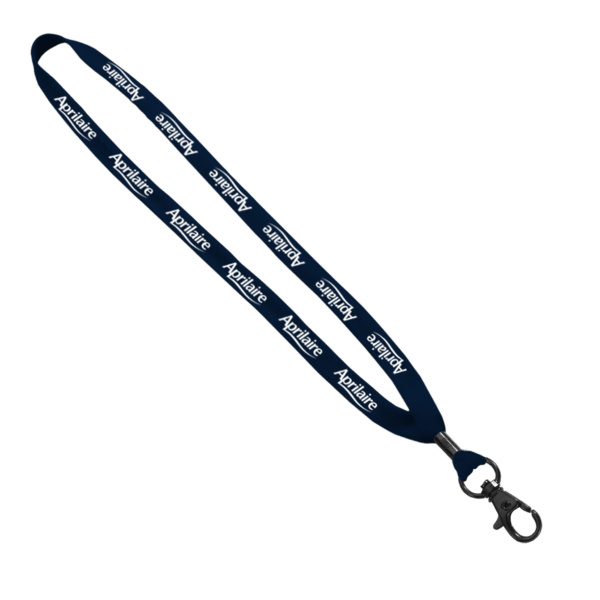 5/8" Polyester Shoelace Lanyard with Metal Crimp & Split-Ring 118