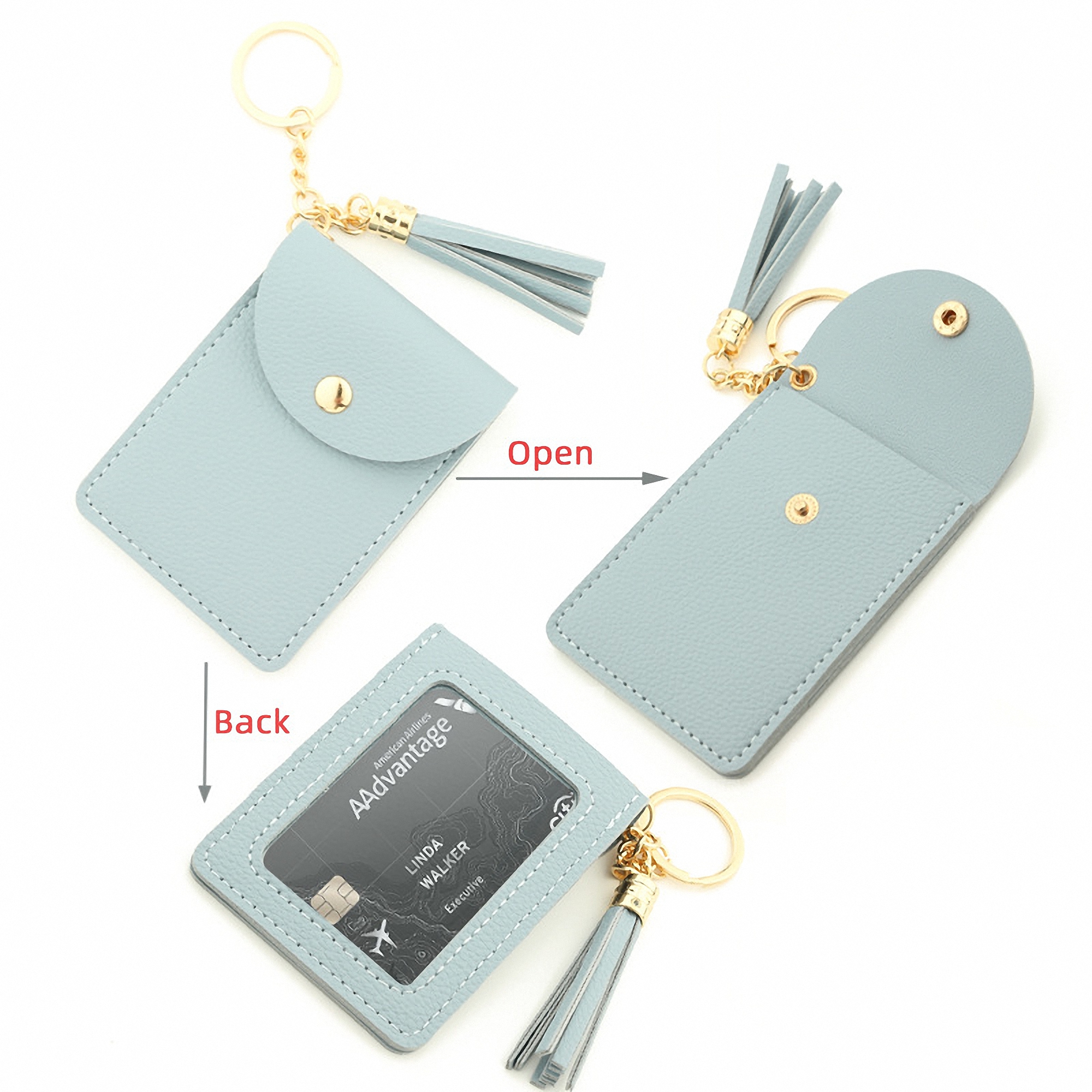 Tassel Keychain Bracelet Wallet and Card Holder 2