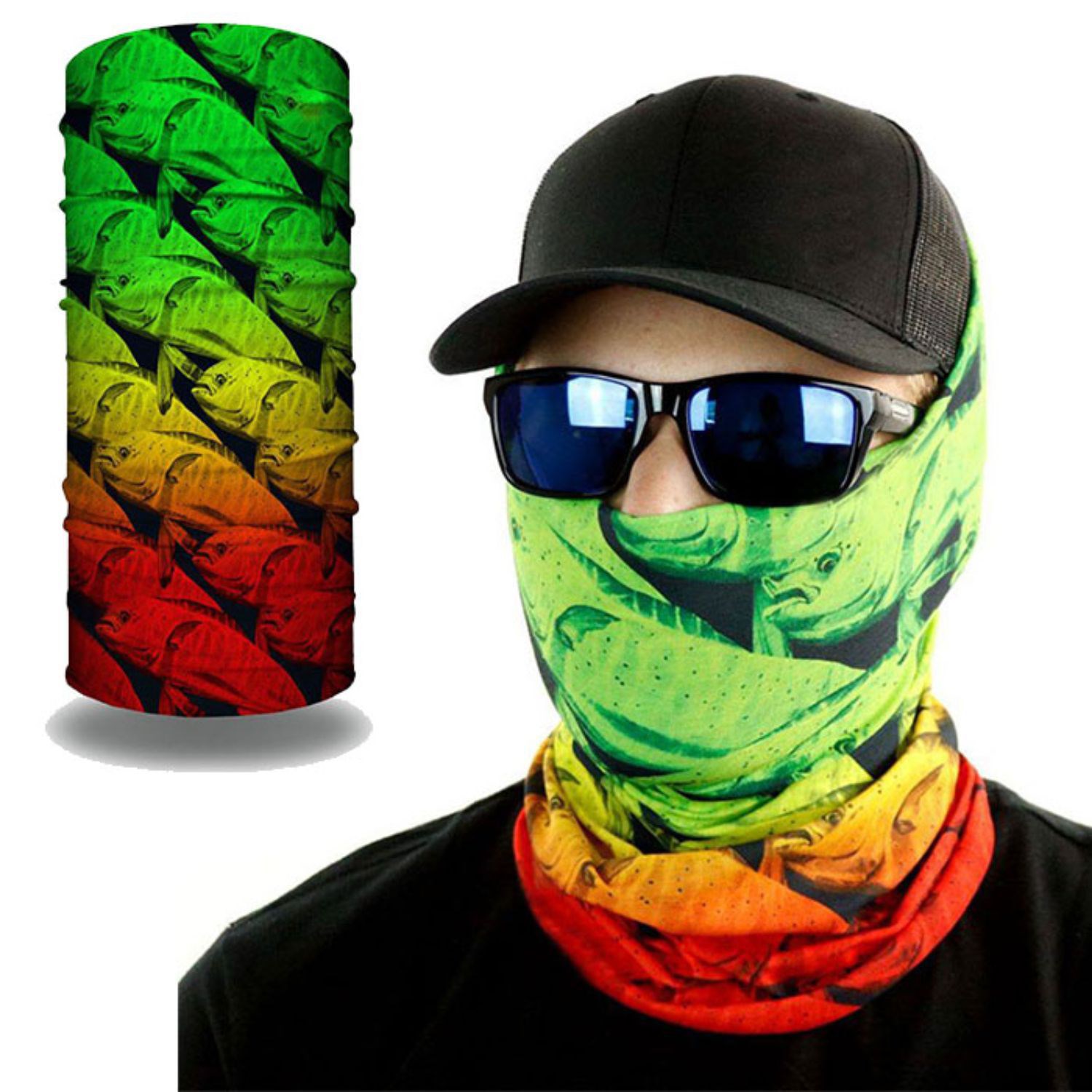 2-Layer Reusable Face Bandana mask Tube w/ Full Color Logo 1