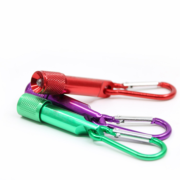 Mini flash light with carabiner 1