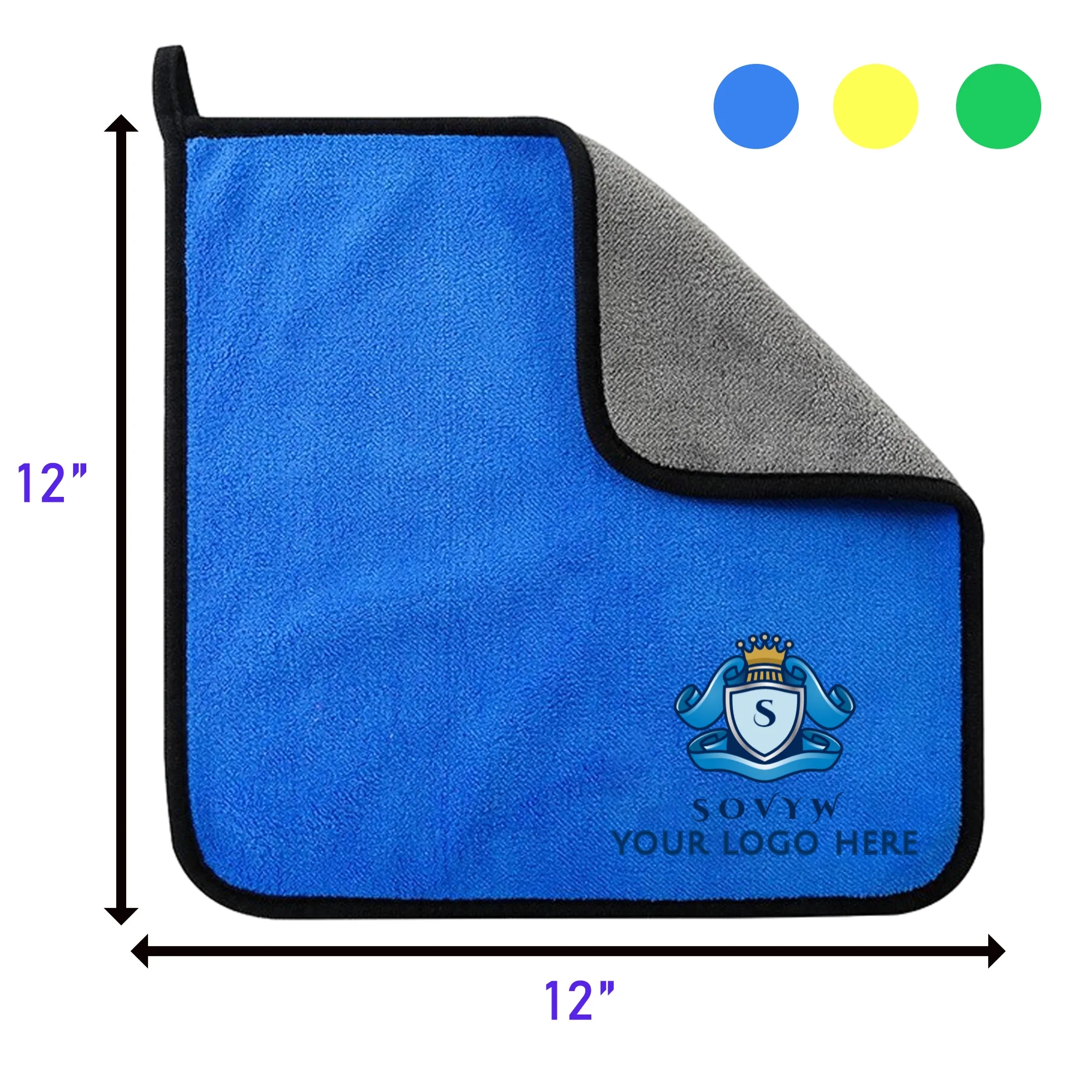 12" x 12" Car Washing Microfiber Towel