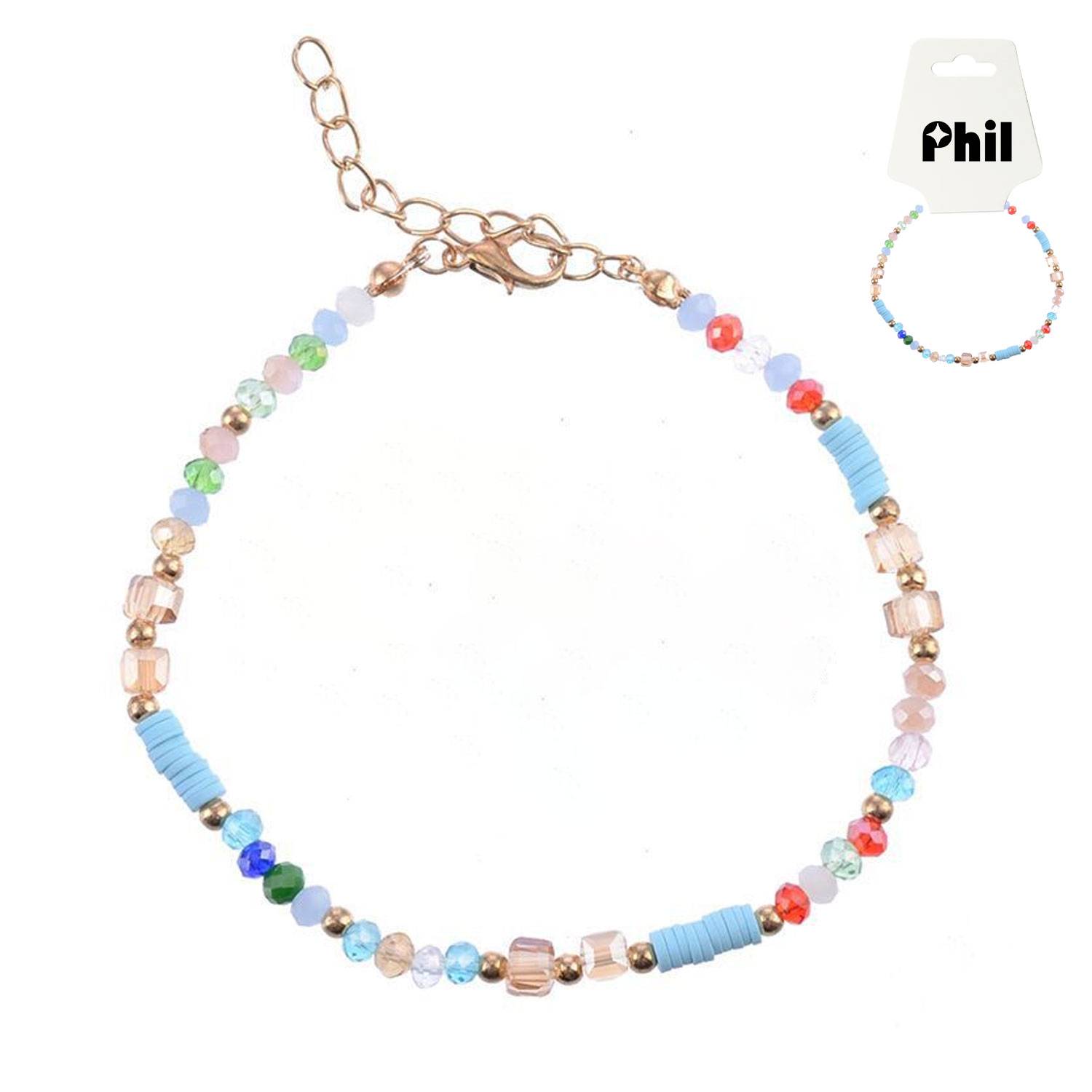 Boho Beaded Anklet – Colorful & Chic 2