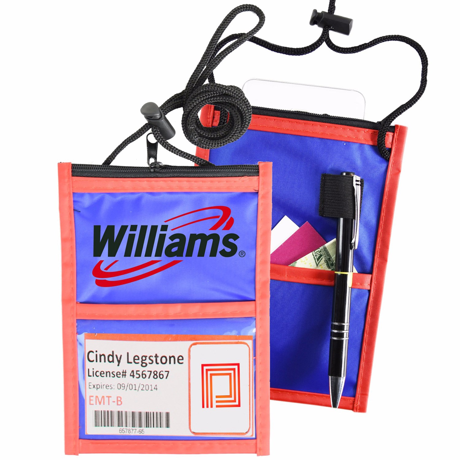 NYLON TWO TONE WALLET WITH ROPE LANYARDS 13