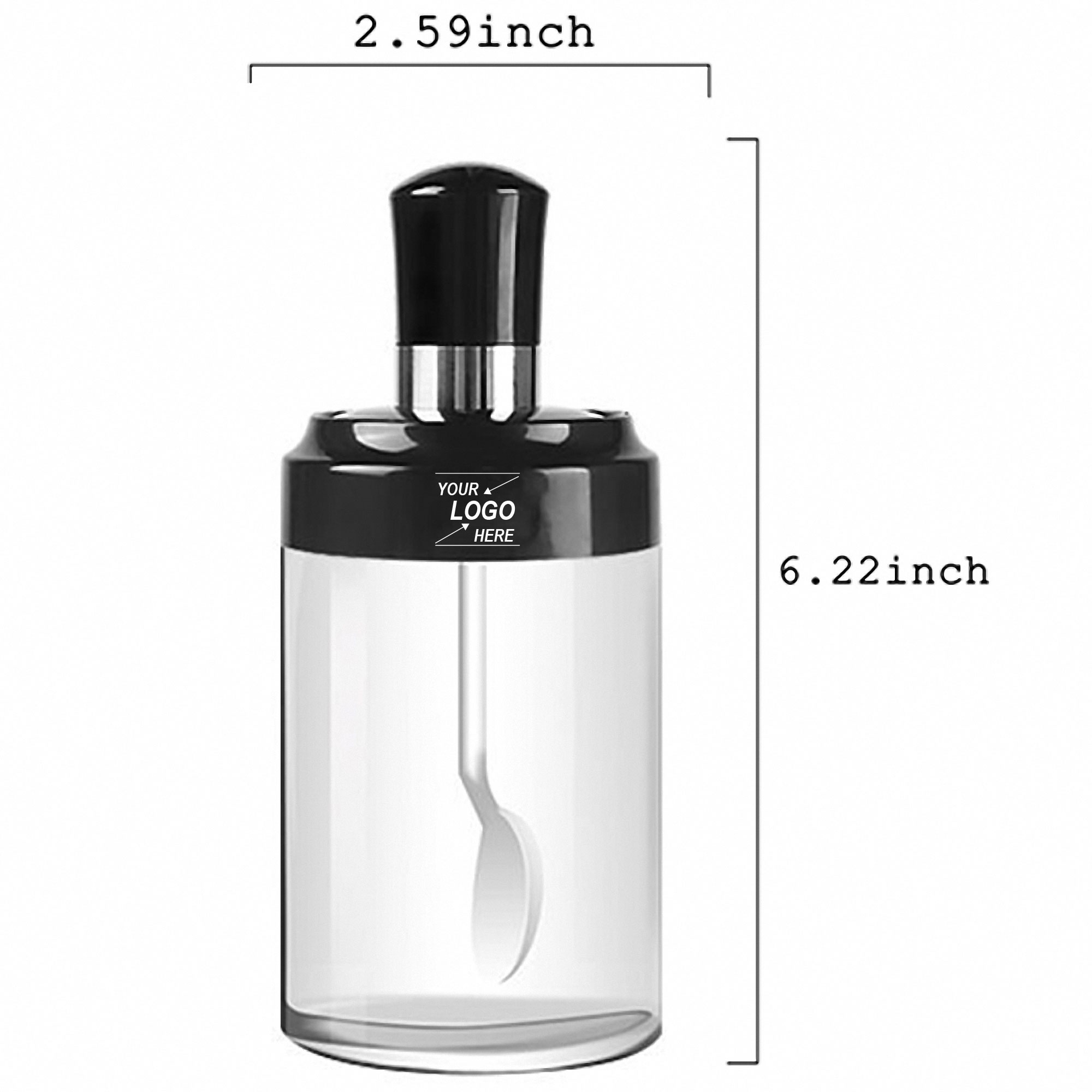 Refillable Seasoning Bottle with Spoon Cap 2
