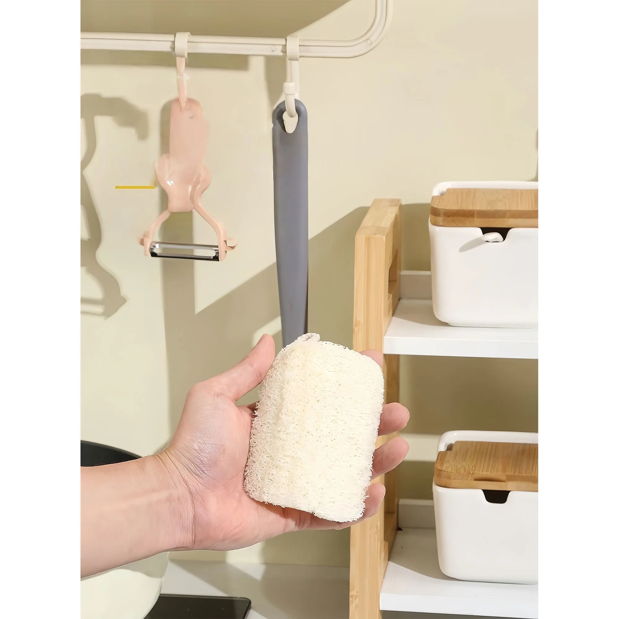 Natural Loofah Scrubber Eco Friendly Kitchen Sponge 3