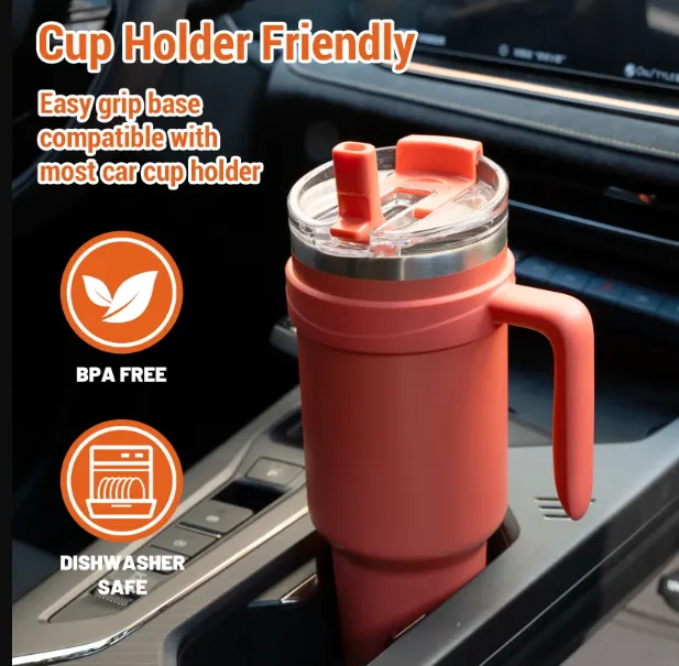 Insulated 40oz Tumbler with Handle 3