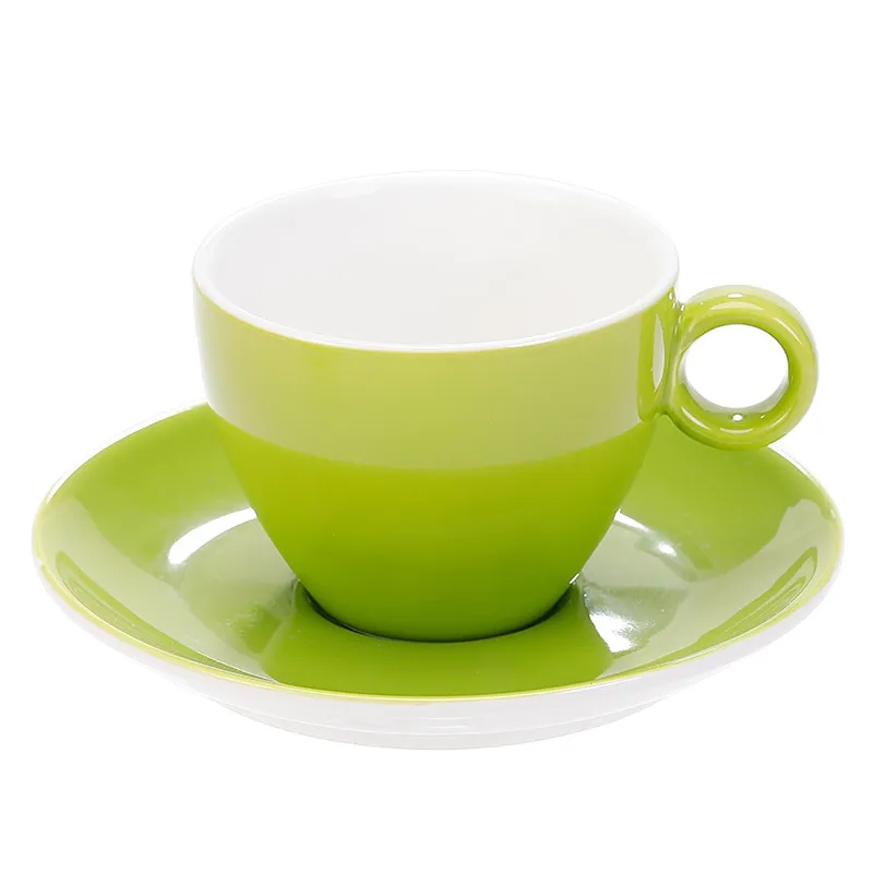 7.5 oz. Cups with Saucer for Latte Coffee 3