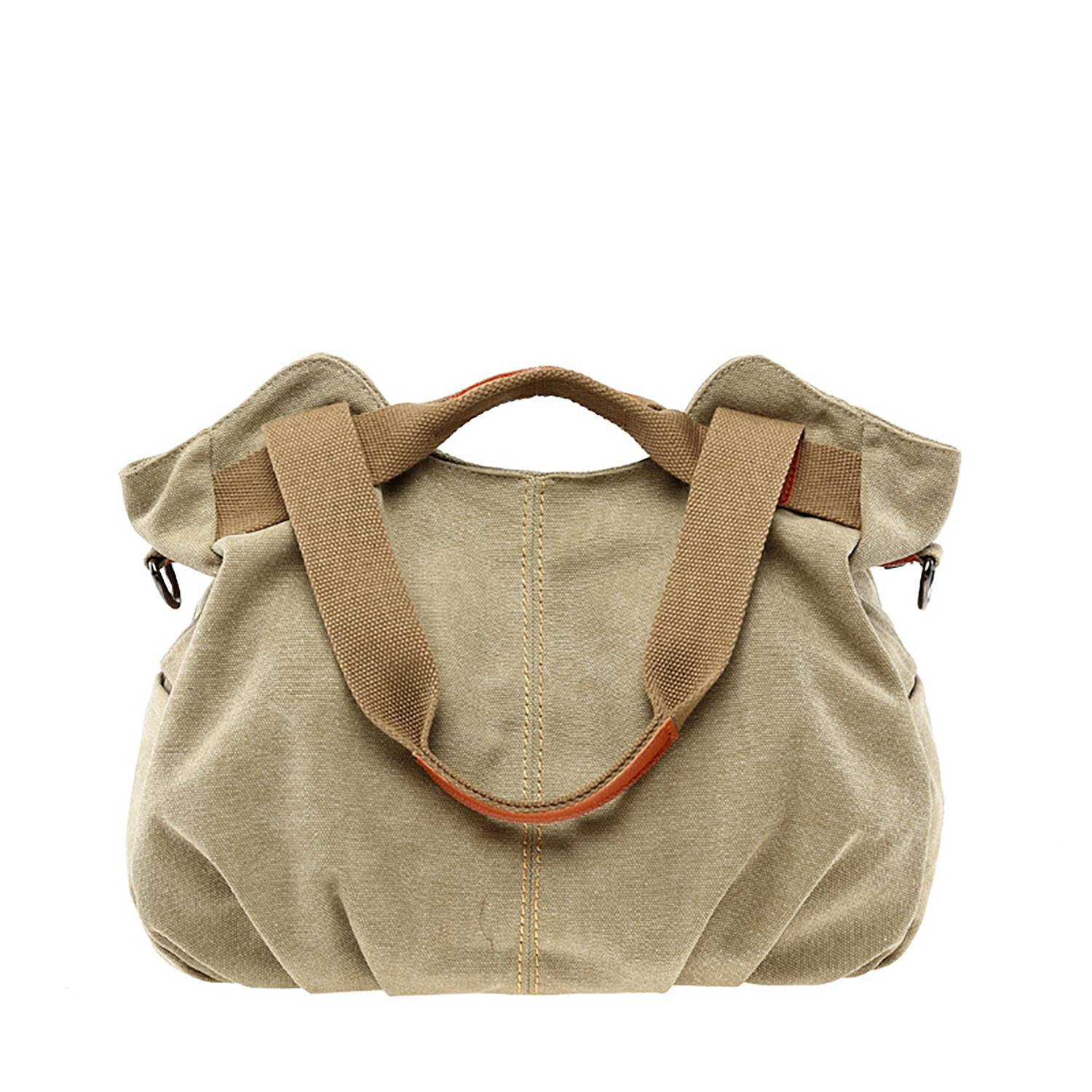 Vintage Shell-Shaped Canvas Shoulder & Tote Bag 7