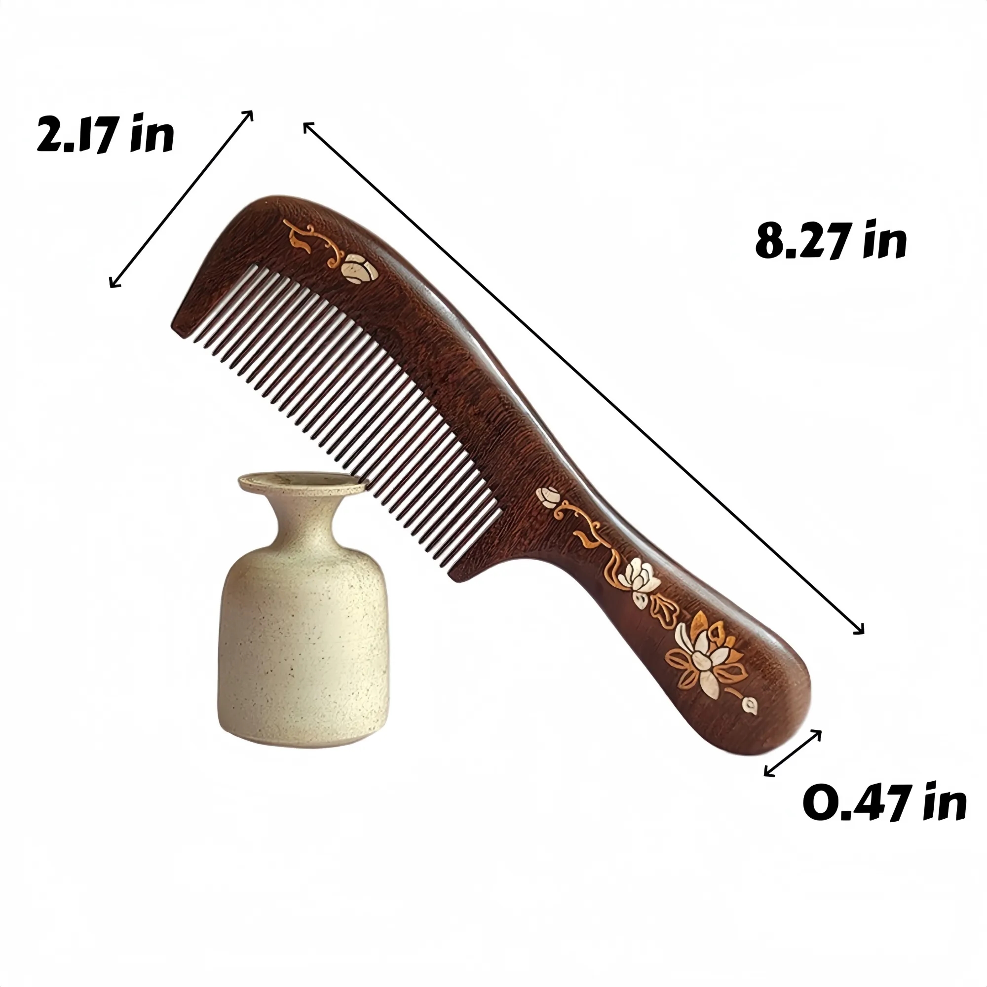 Sandalwood Scalp Massaging Comb 3