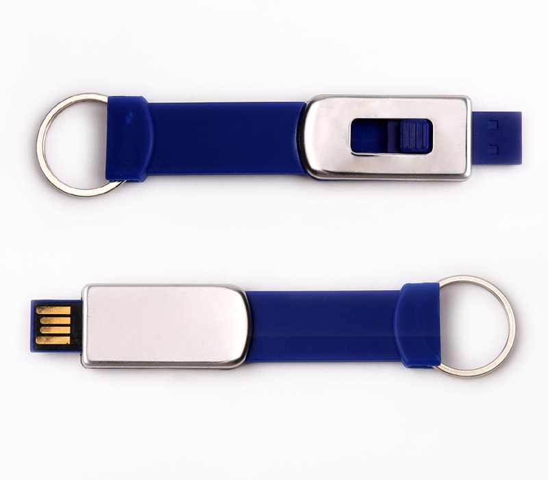 Keyring Strap with Retractable USB Flash Drive 1
