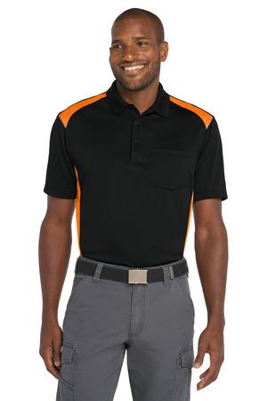 CornerStone Select Snag-Proof Two Way Colorblock Pocket Polo. CS416 17