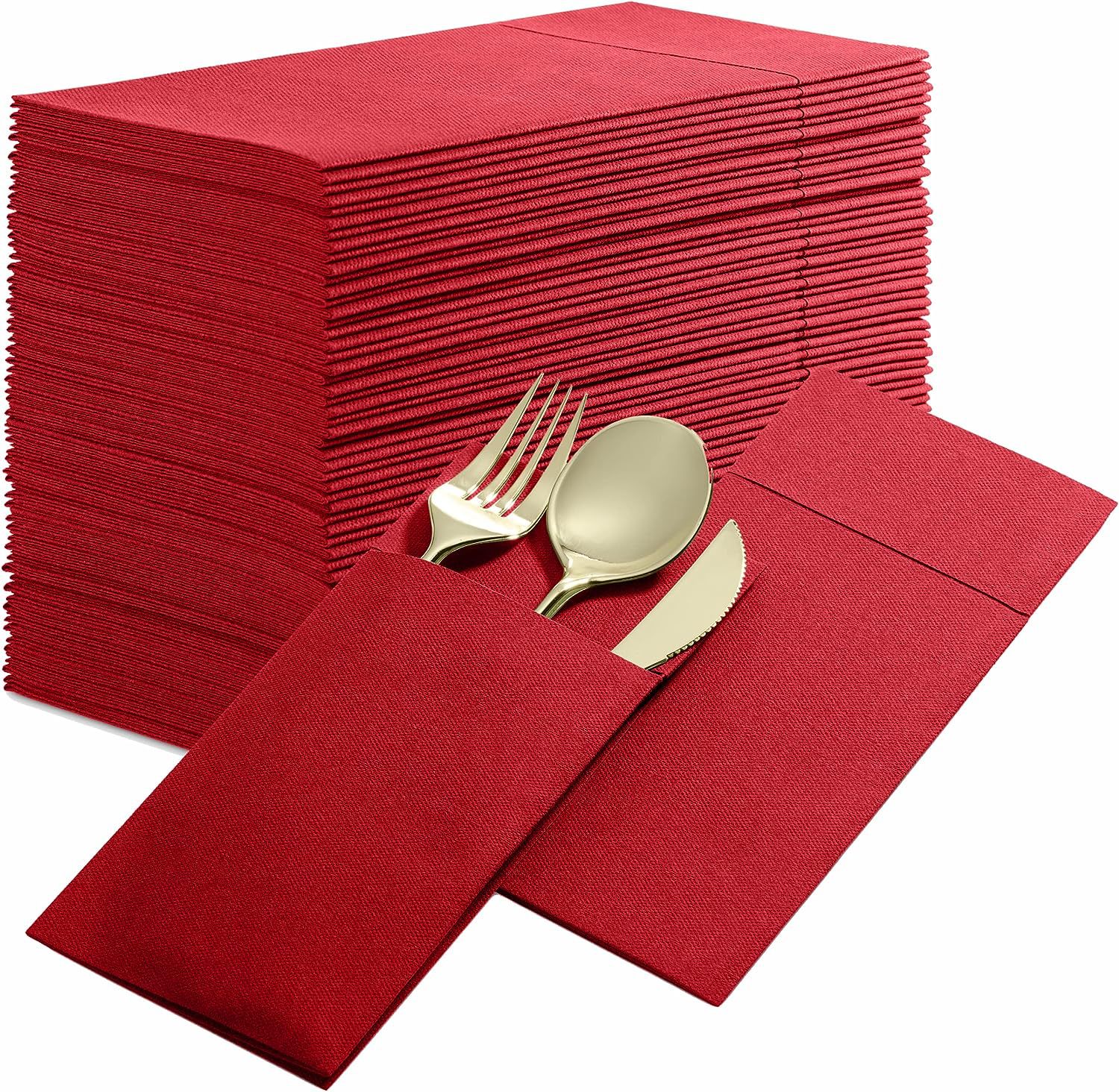 Personalized Foldable Utensil Pouch Napkin 2
