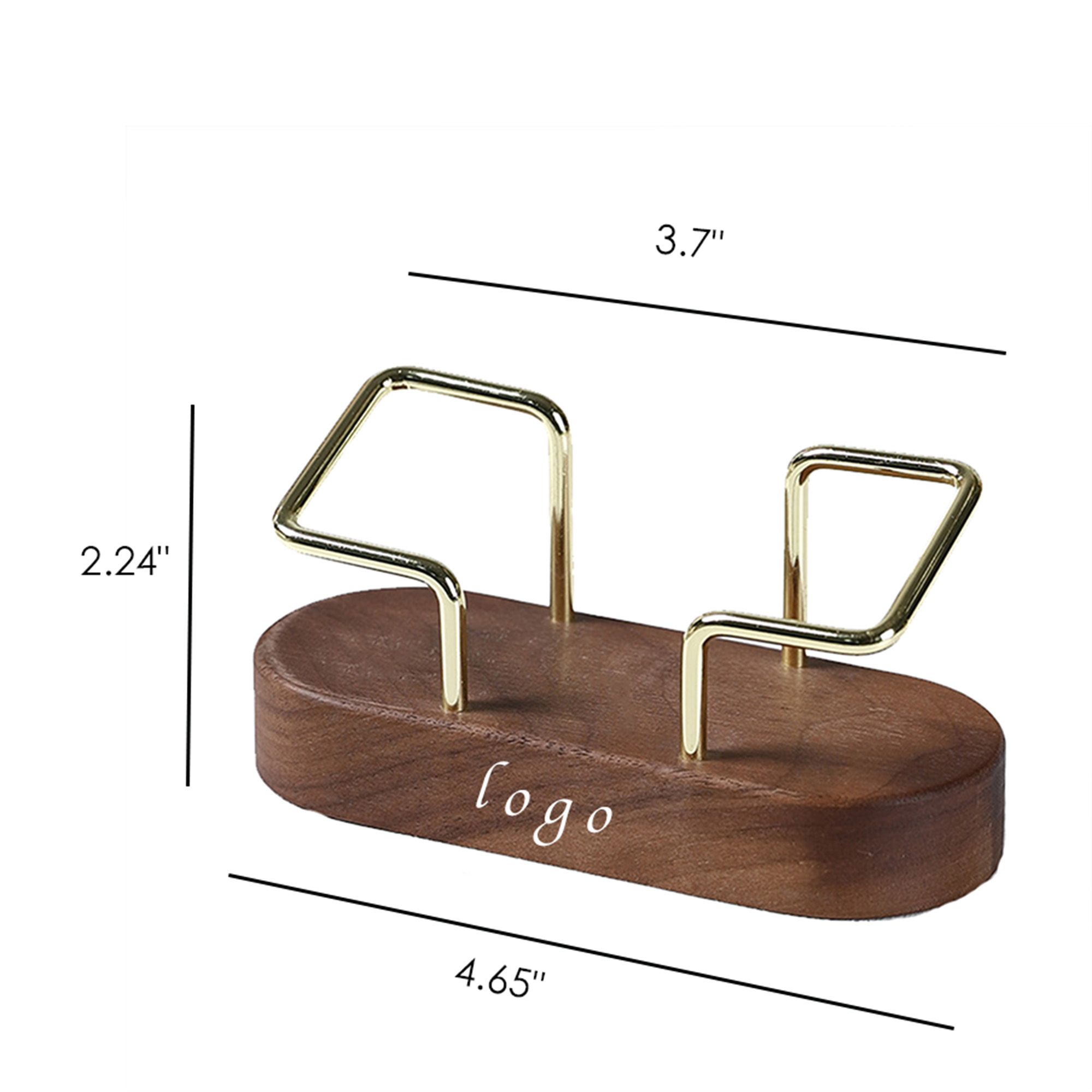 MOQ100 Solid Wood Business Card Holder 5