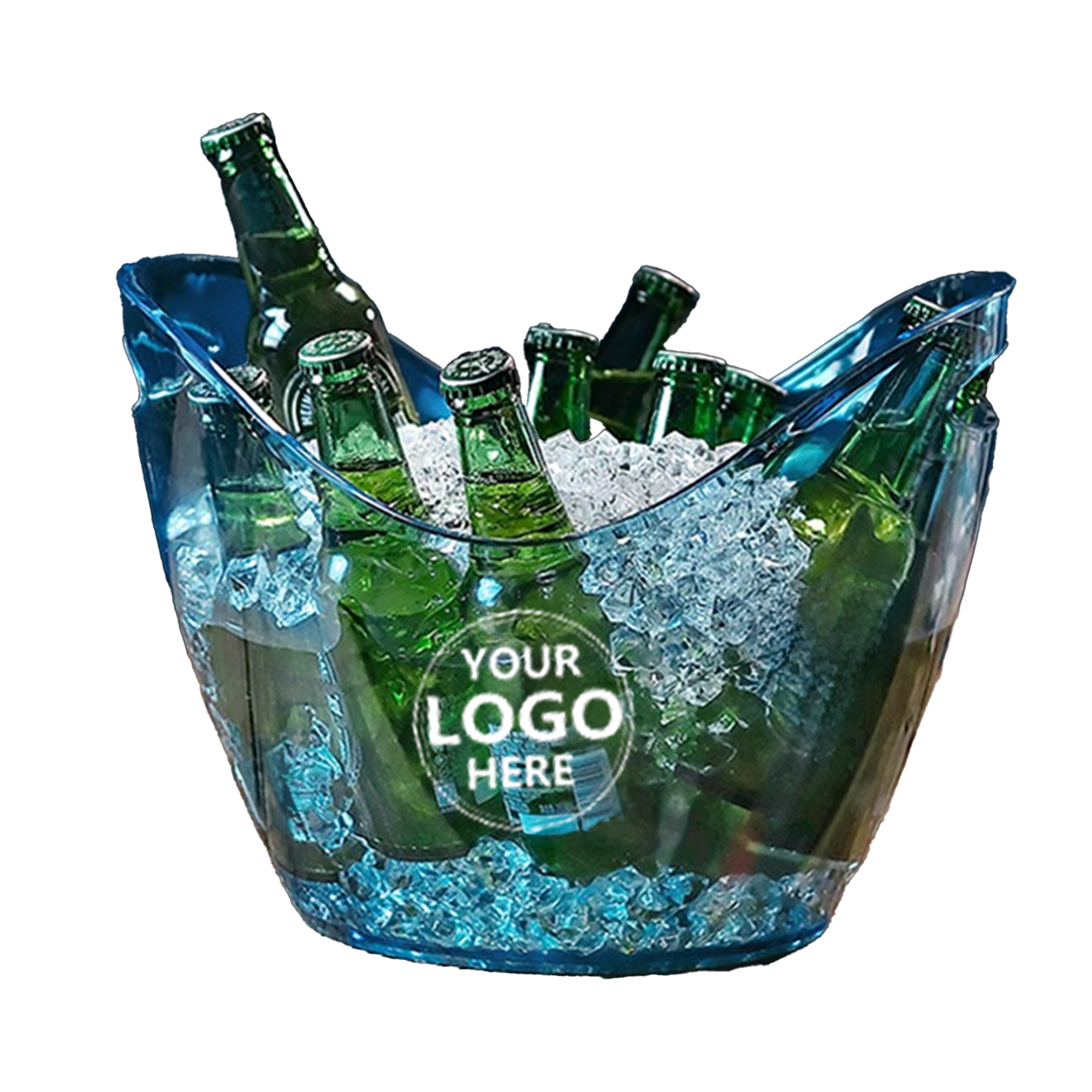 Durable PC Ice Bucket with Sloped Design 1
