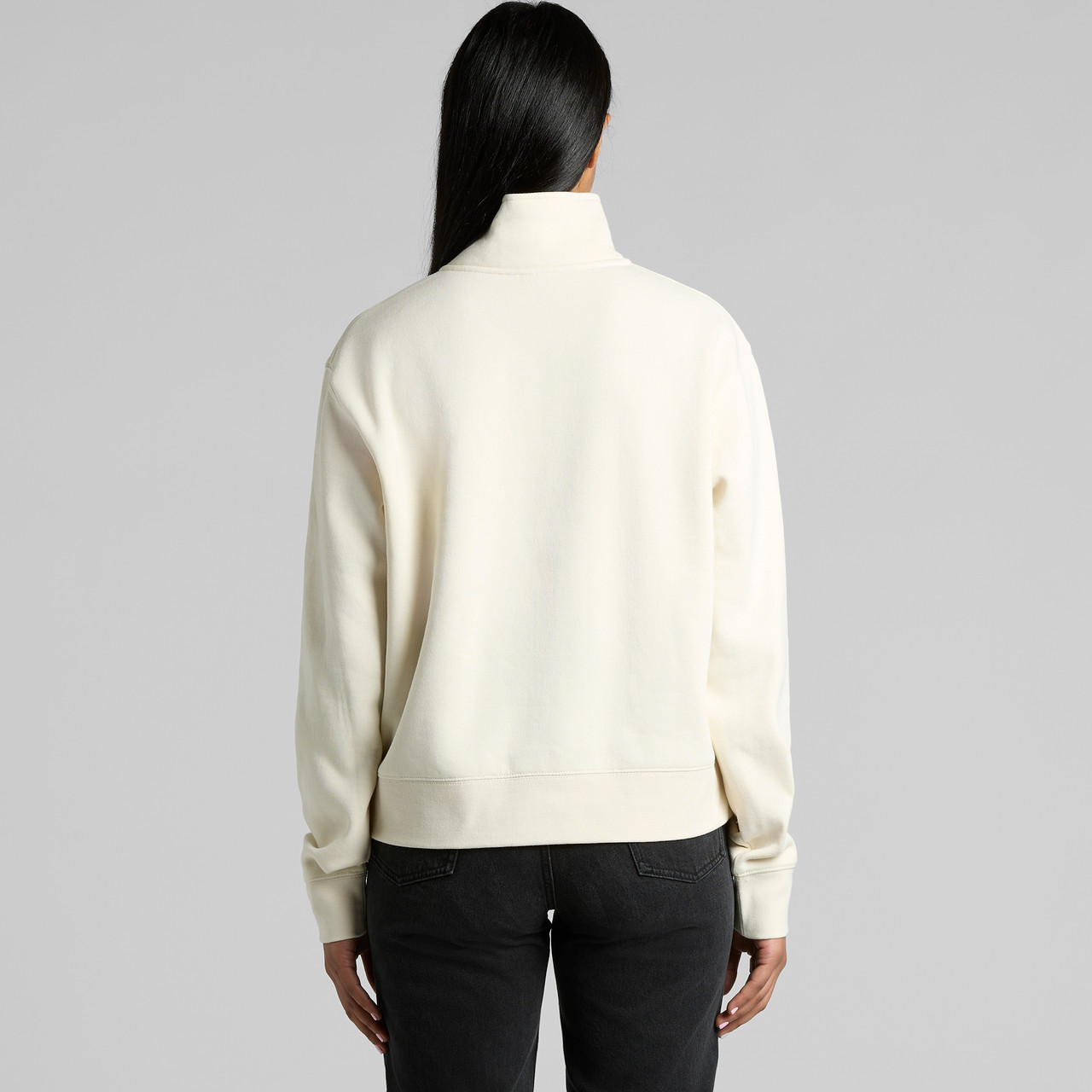 Wo's Stencil Half Zip Crew | 4125 2